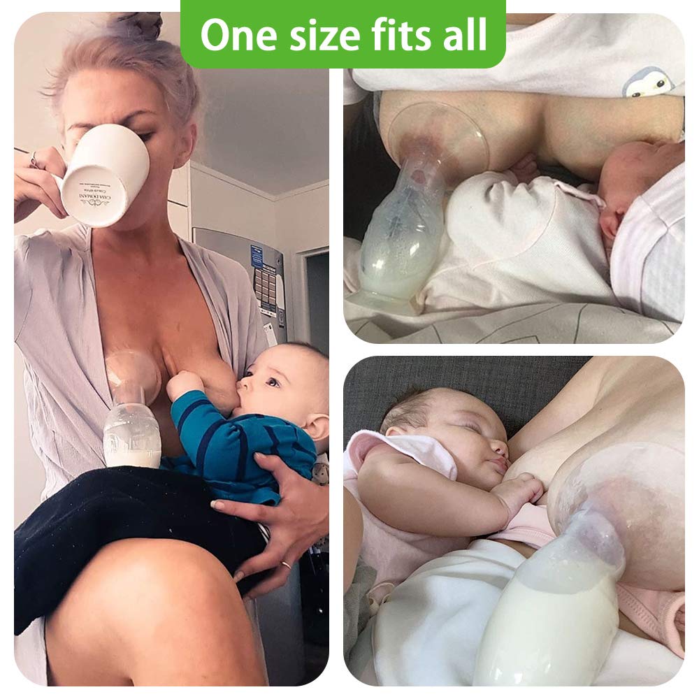 haakaa-manual-breast-pump-with-suction-bottom-and-white-stopper-4oz-100ml-origin image 3