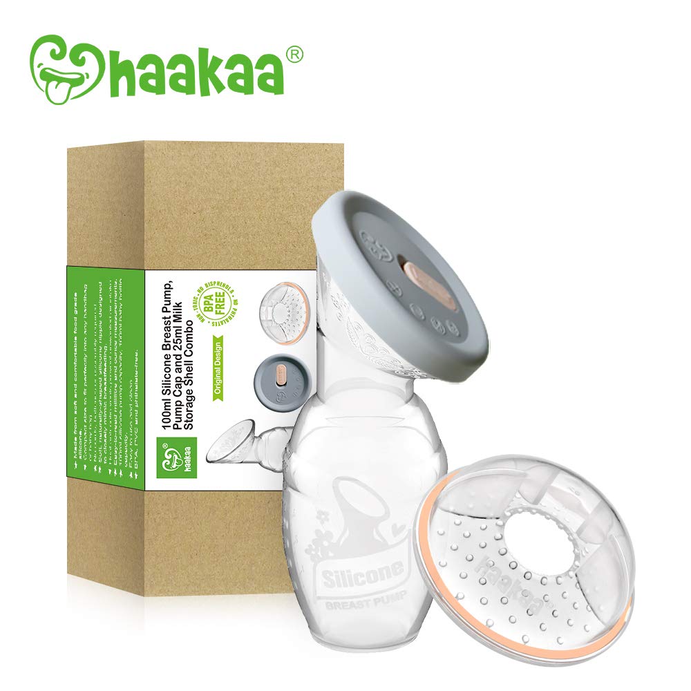 haakaa-manual-breast-pump-with-lid-and-collector-100-food-grade-silicone-4oz-100 image 8