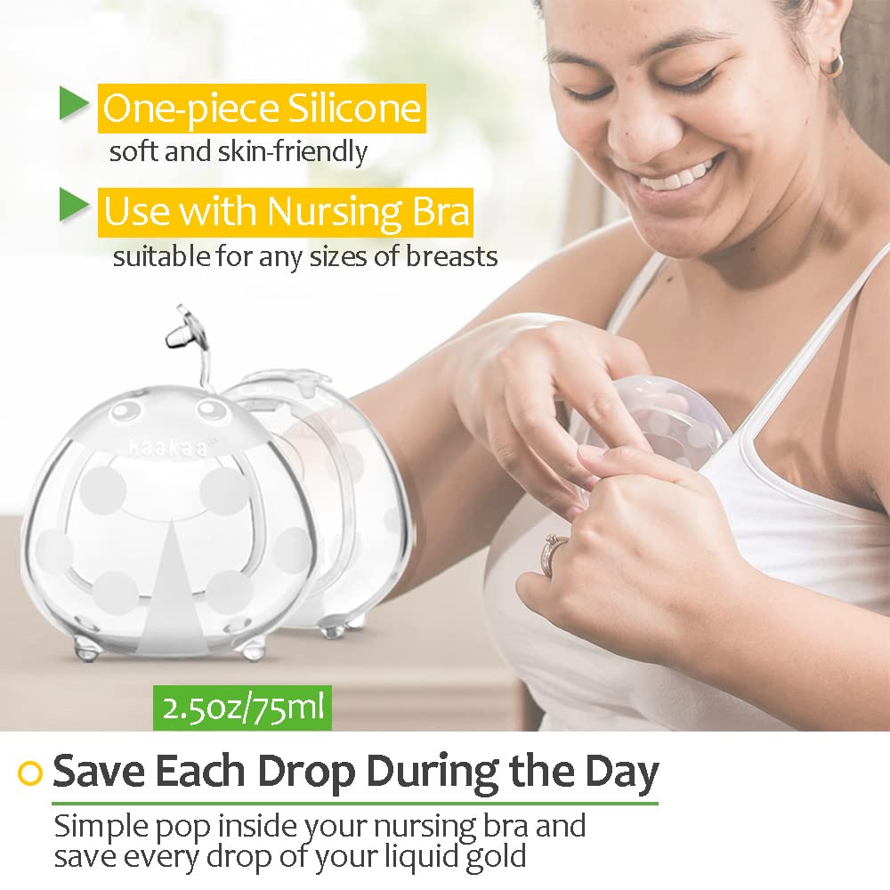 haakaa-gen-2-4oz-100ml-manual-breast-pump-with-suction-base-breast-shells-combo image 4
