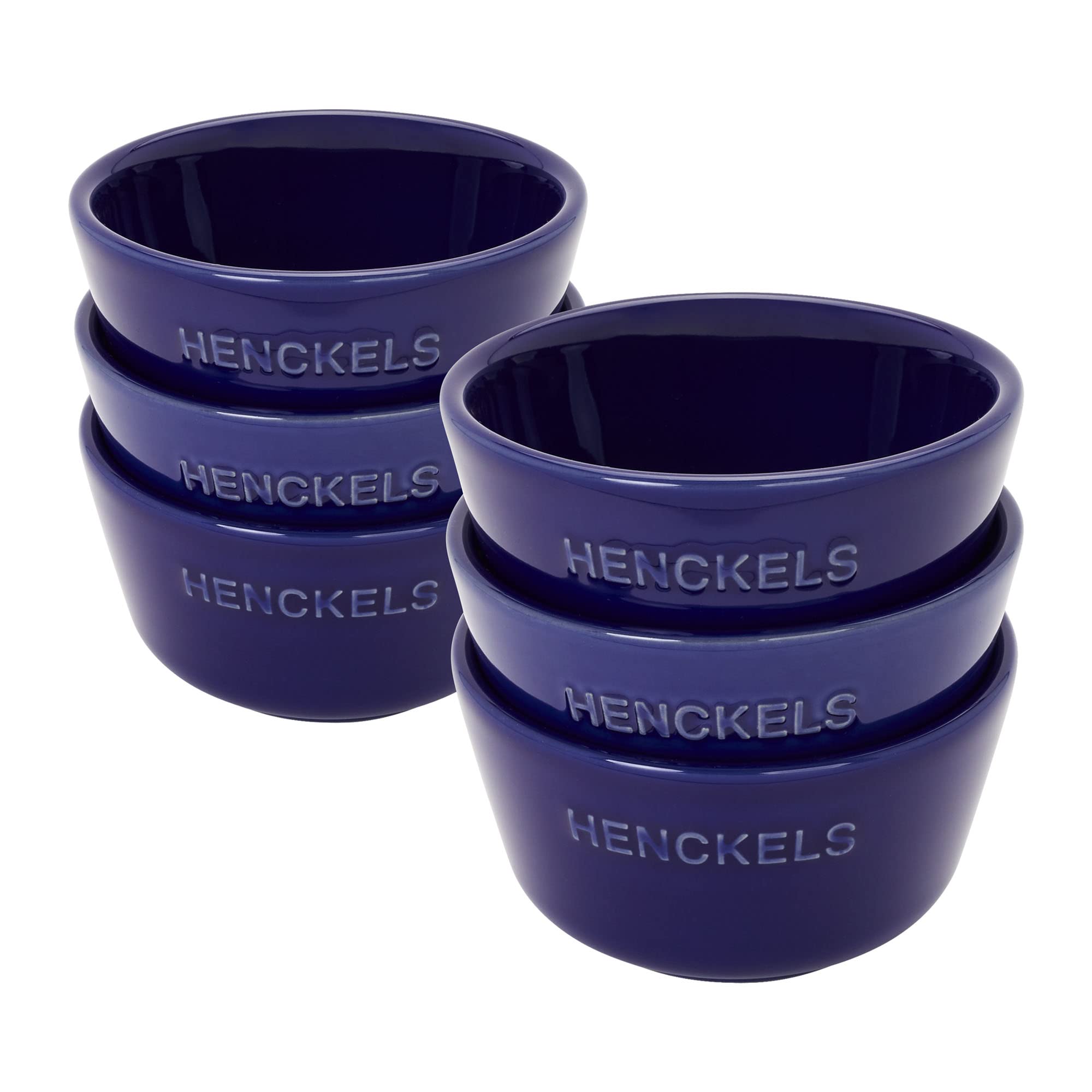 miyabi-ceramic-6-piece-round-ramekin-set-dark-blue-7-oz-handmade-stoneware image 1