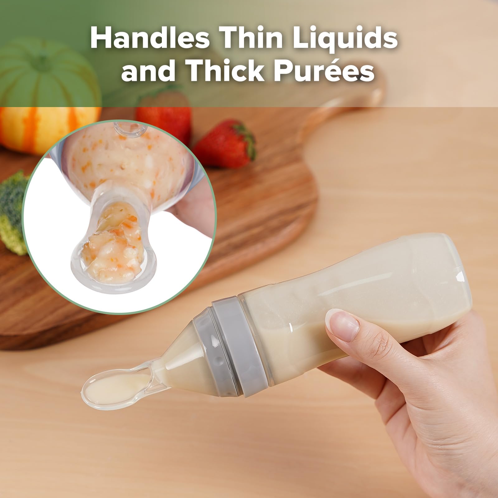 haakaa-silicone-baby-food-dispensing-spoon-feeder-4oz-squeeze-feeder-for-purees- image 7