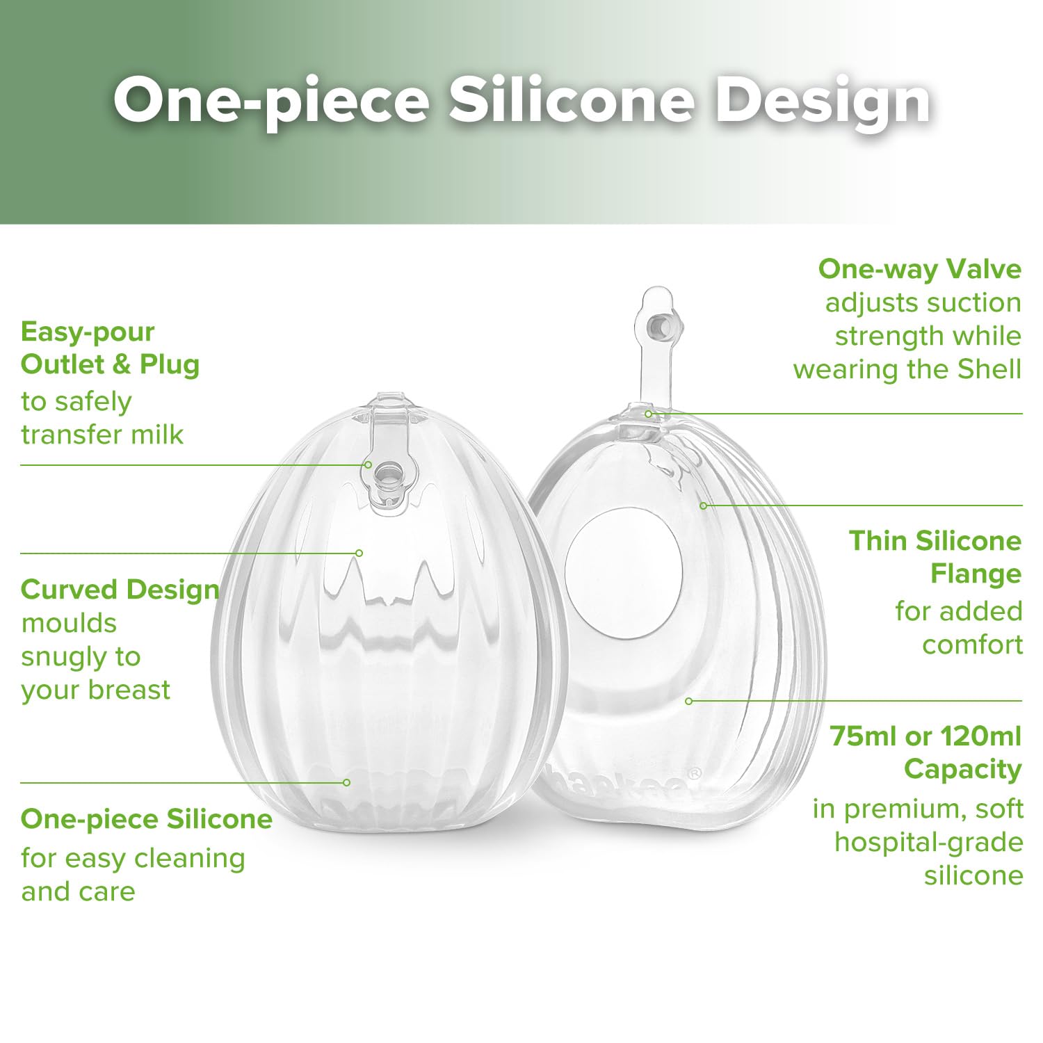 haakaa-shell-wearable-silicone-breast-pump-hands-free-passive-breast-milk-collec image 4