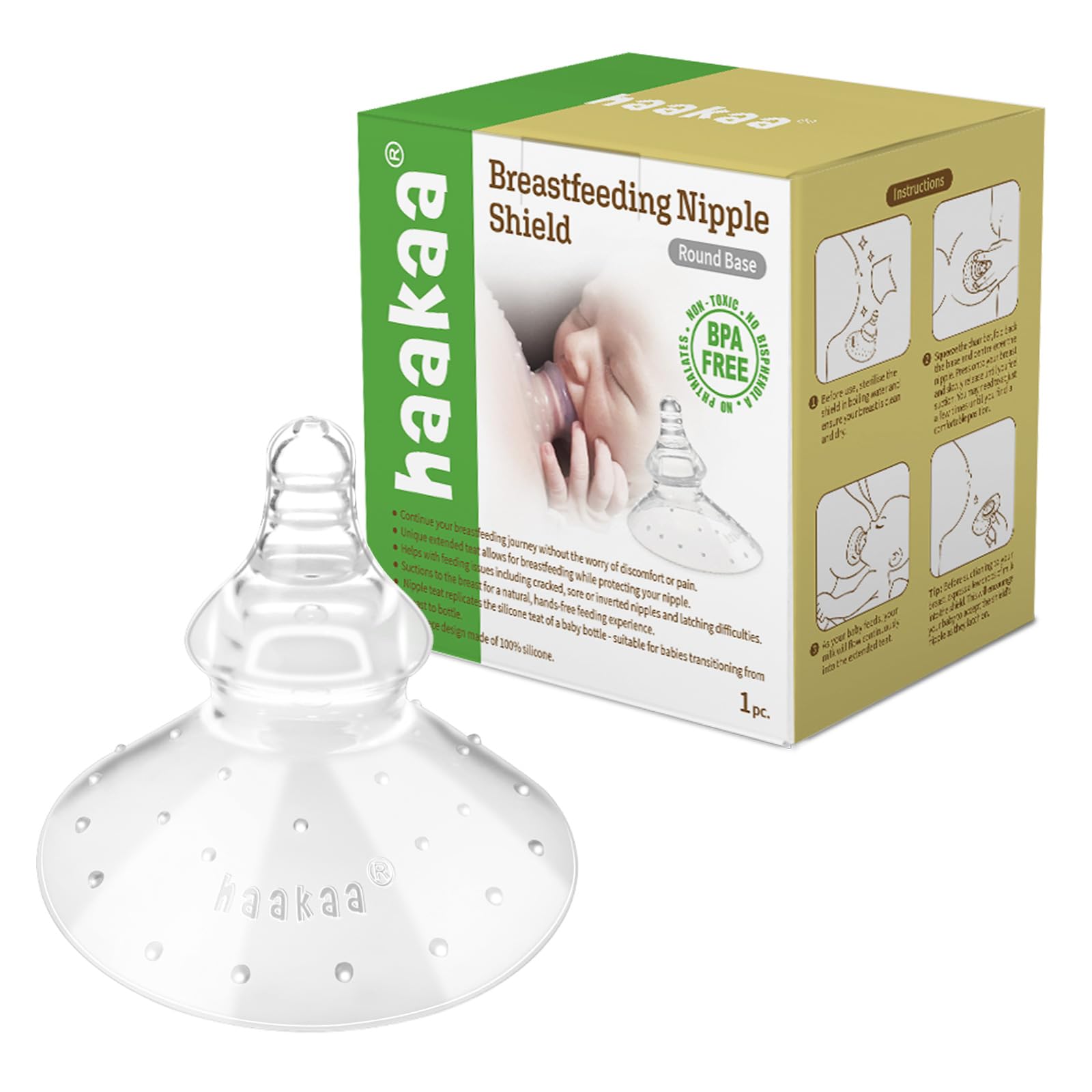 haakaa-silicone-nipple-shields-for-breastfeeding-with-carry-case-super-soft-1-pa image 1