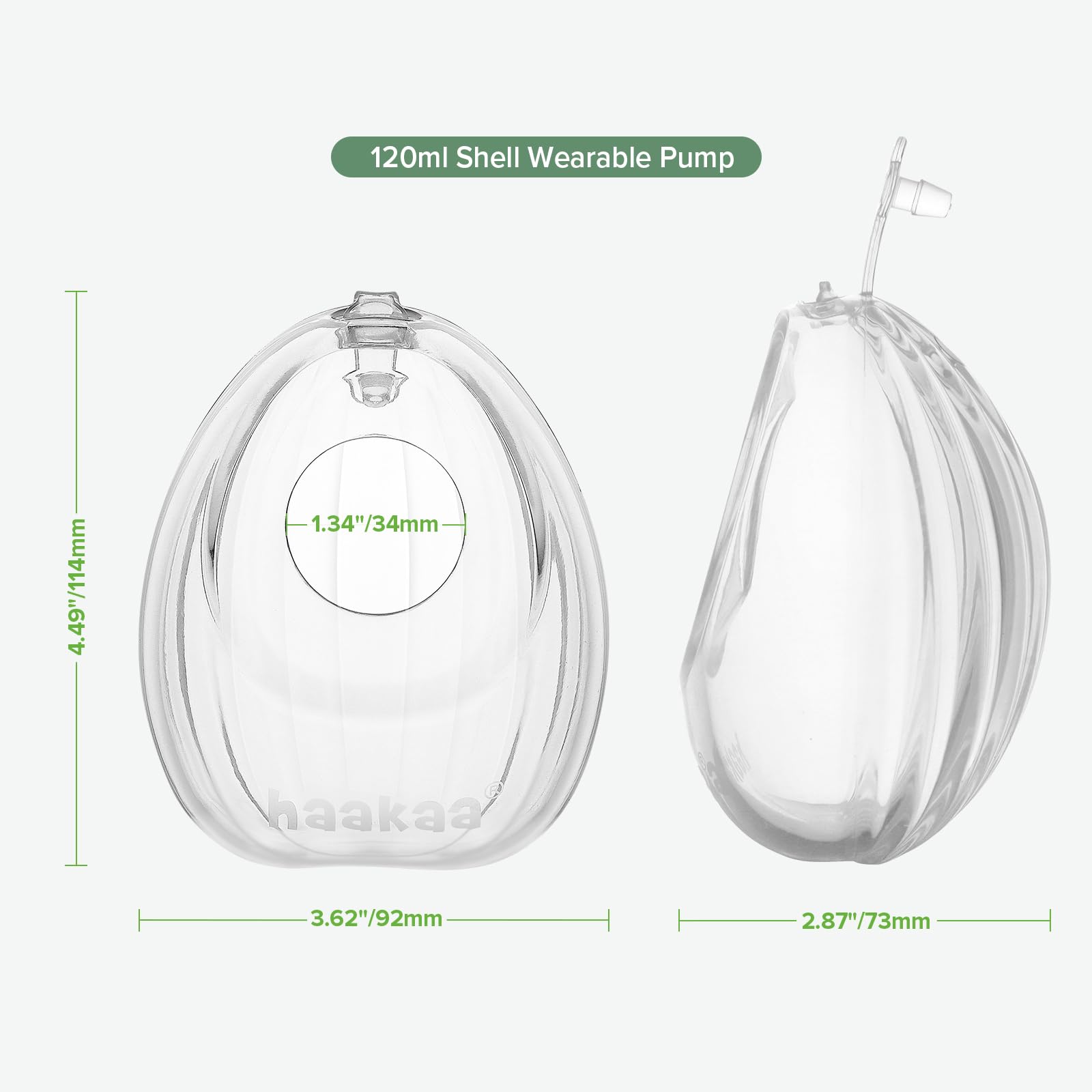 haakaa-shell-wearable-silicone-breast-pump-hands-free-passive-breast-milk-collec image 7