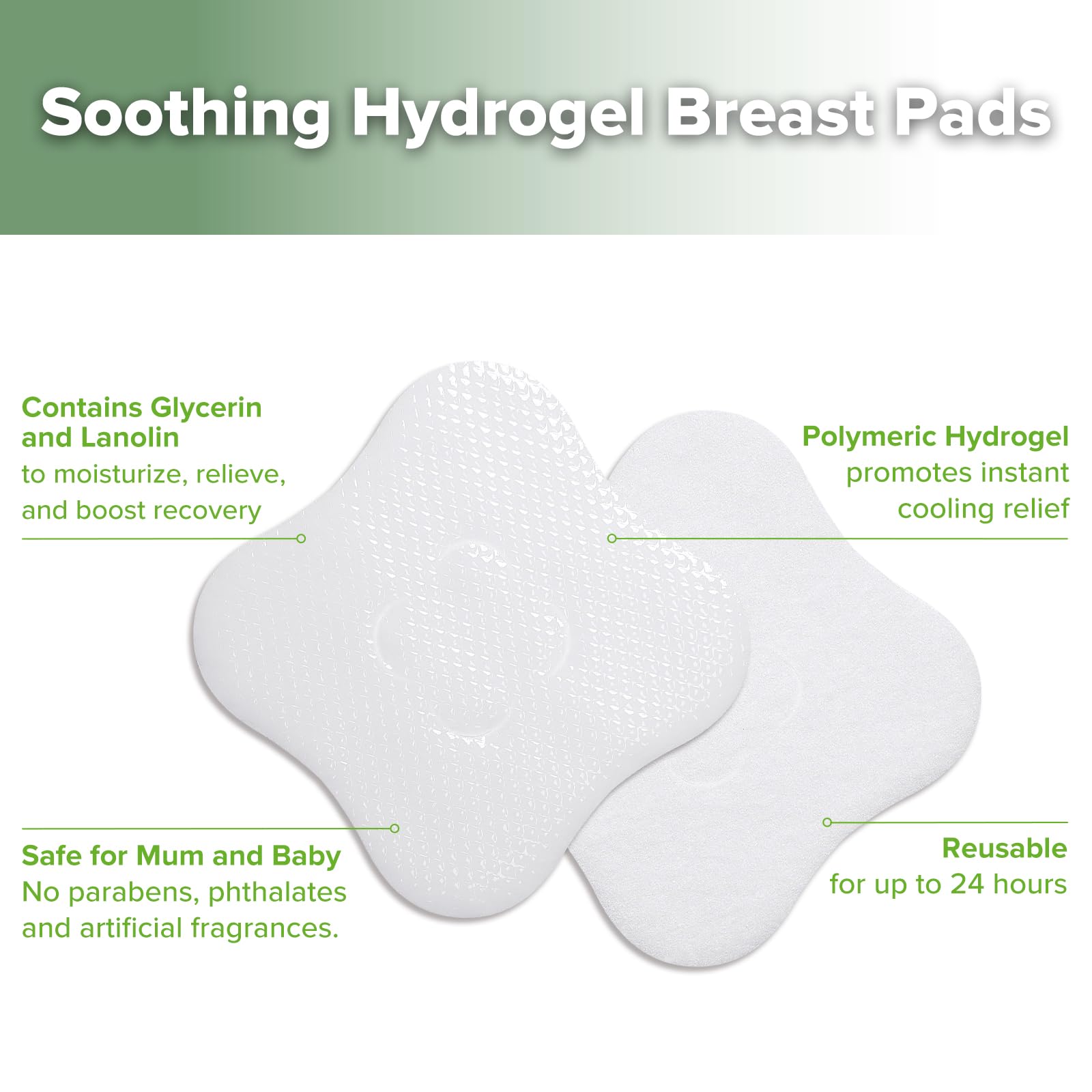 haakaa-hydrogel-pads-with-lanolin-for-breastfeeding-8-count image 4