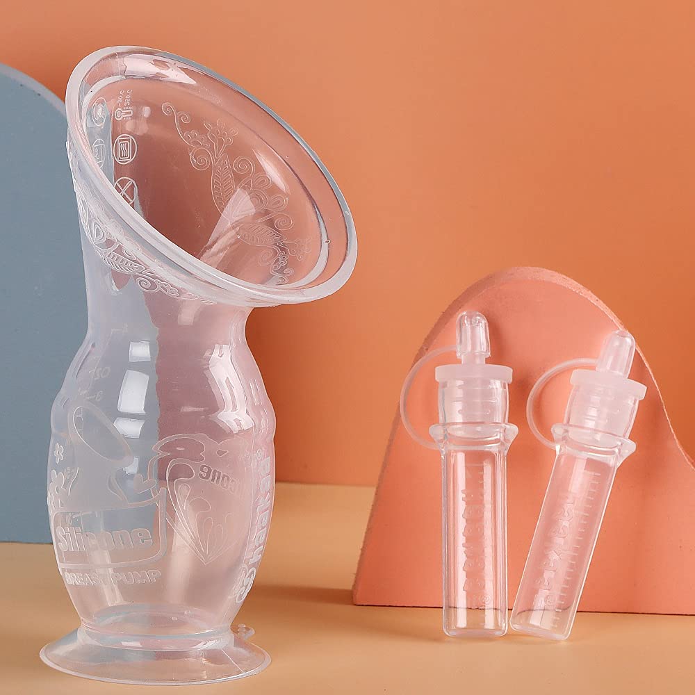 haakaa-manual-breast-pump-colostrum-collector-set-100ml-4oz-with-base image 2