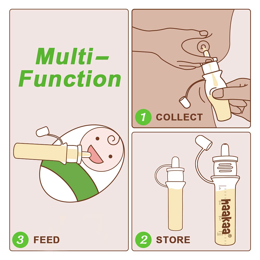 haakaa-gen-1-liquid-gold-starter-set-manual-breast-pump-4oz-100ml-with-2-colostr image 5