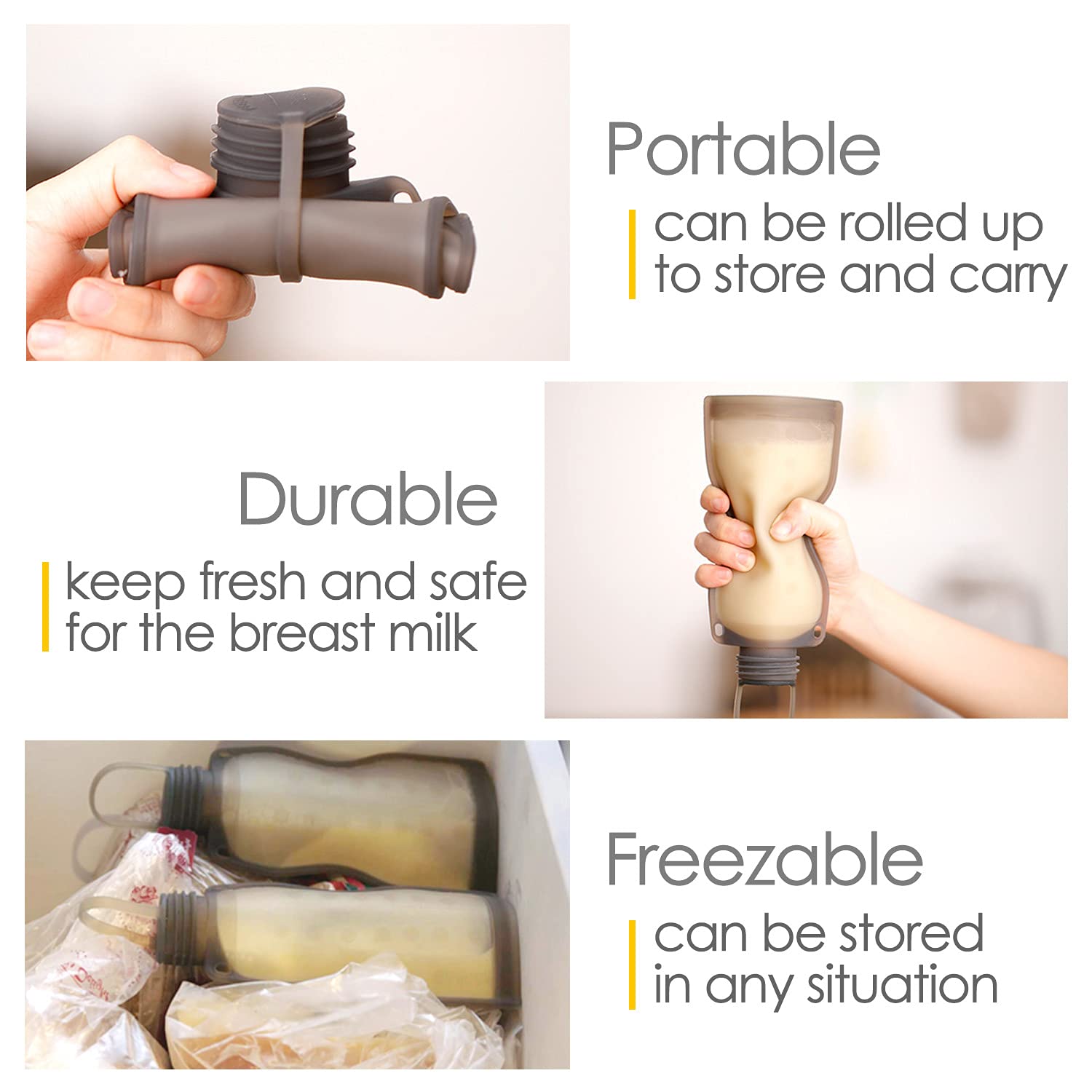 haakaa-manual-breast-pump-and-storage-bag-combo-4oz-100ml-pump-with-suction-base image 4