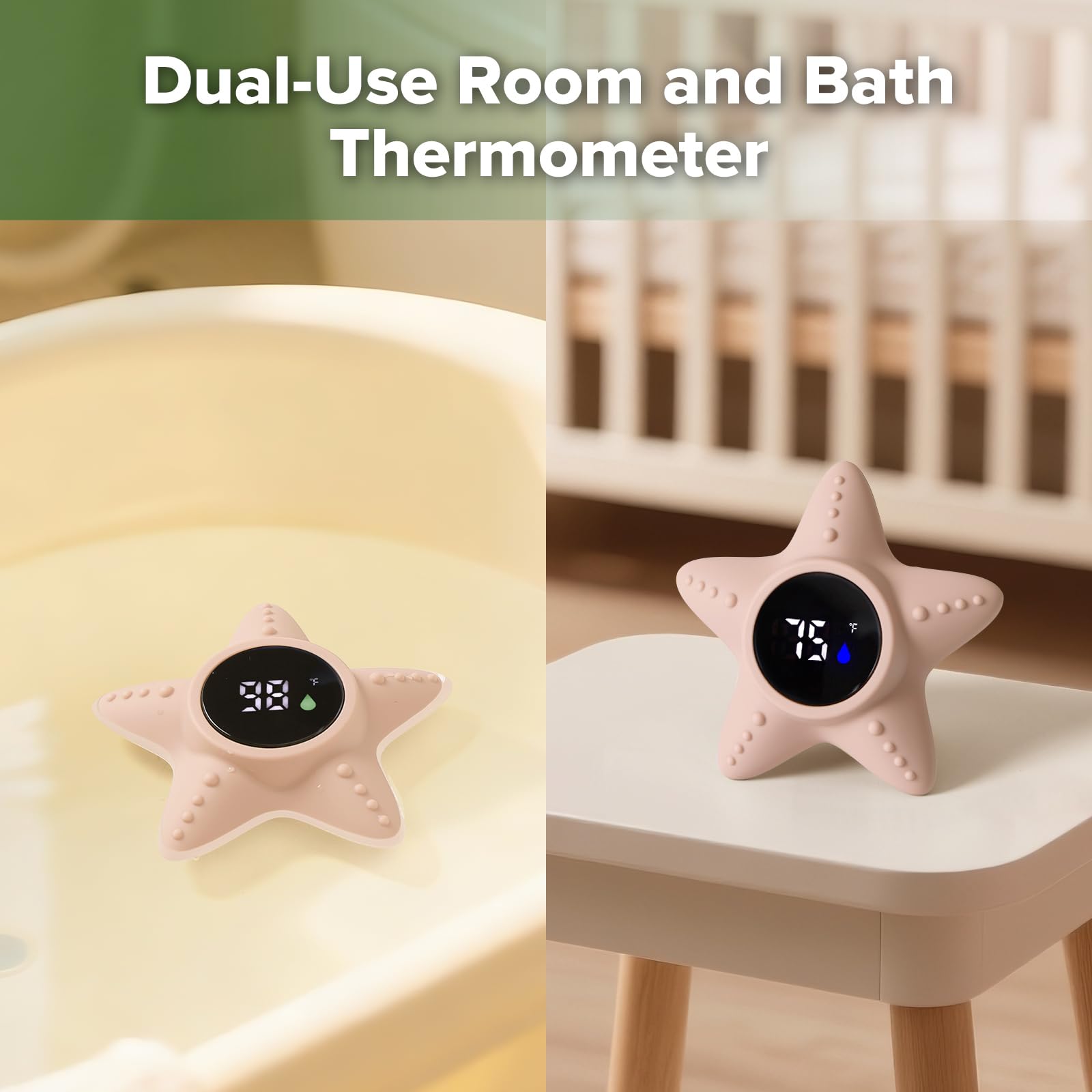 haakaa-silicone-baby-bath-thermometer-starfish-floating-water-temperature-thermo image 4