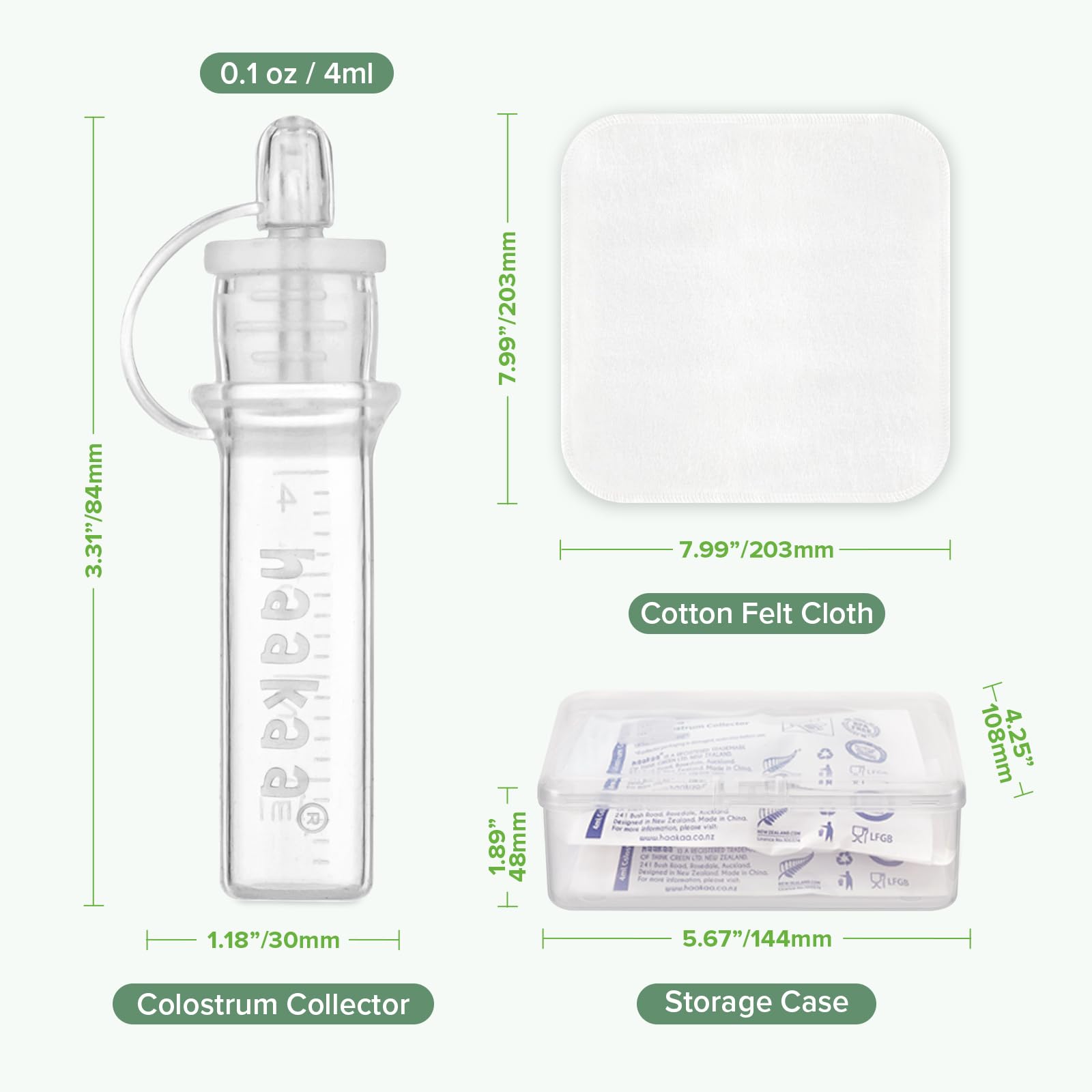 haakaa-colostrum-collector-kit-3-in-1-breast-milk-collector-with-wipe-case-4ml-6 image 8