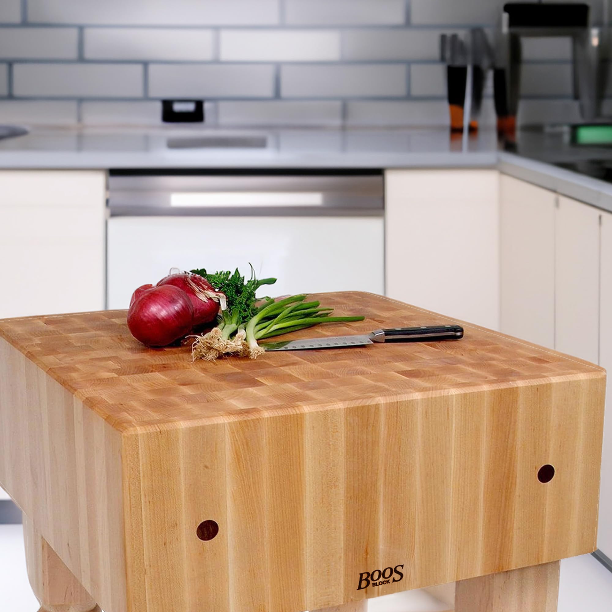 john-boos-ab-series-square-wooden-maple-cutting-board-butcher-block-with-legs-18 image 2