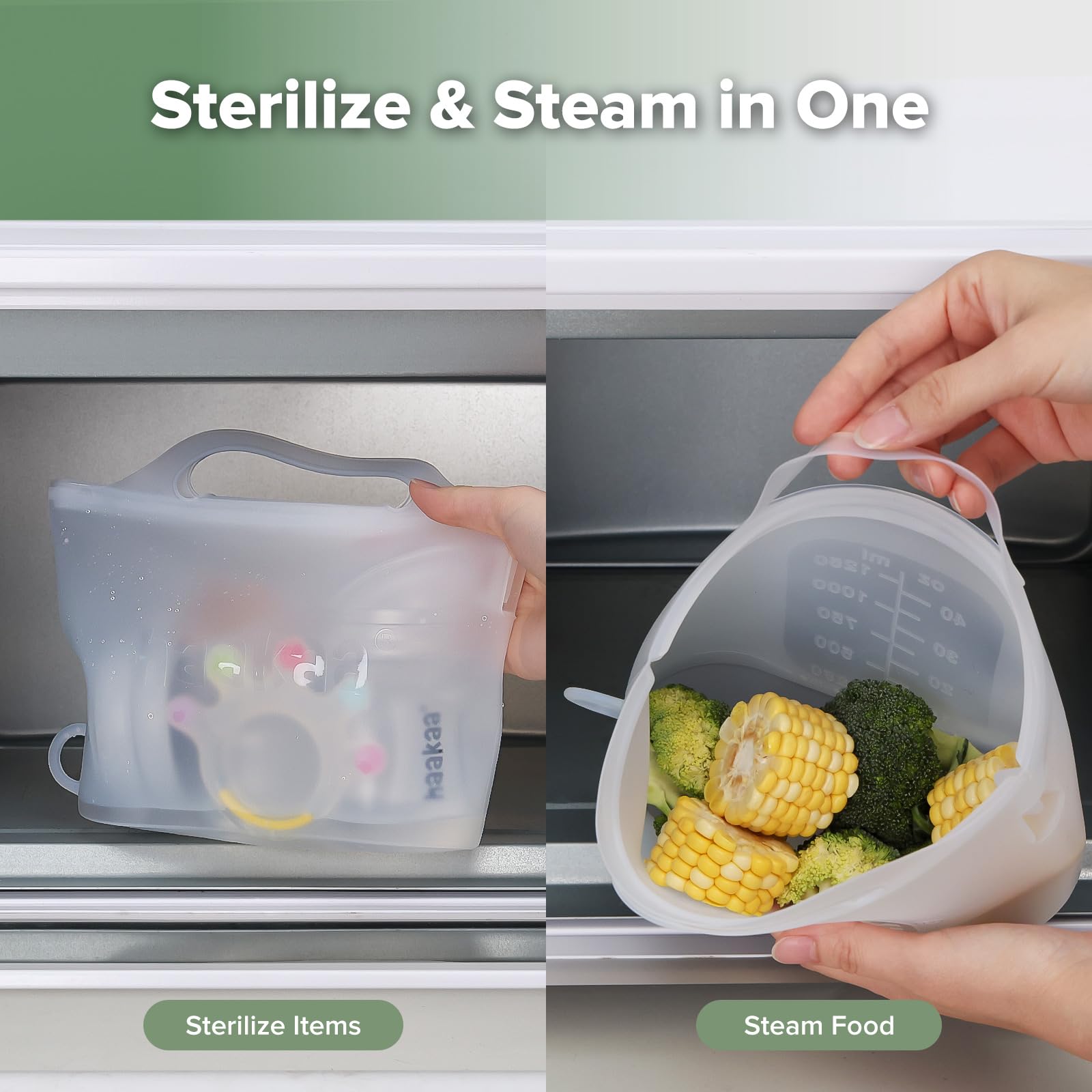 haakaa-silicone-microwave-steamer-steriliser-bag-40oz-1250ml-reusable-for-bottle image 5