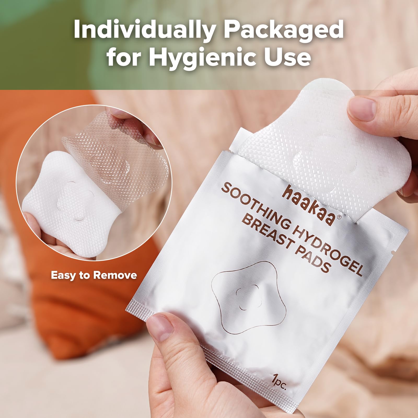 haakaa-hydrogel-pads-with-lanolin-for-breastfeeding-8-count image 6