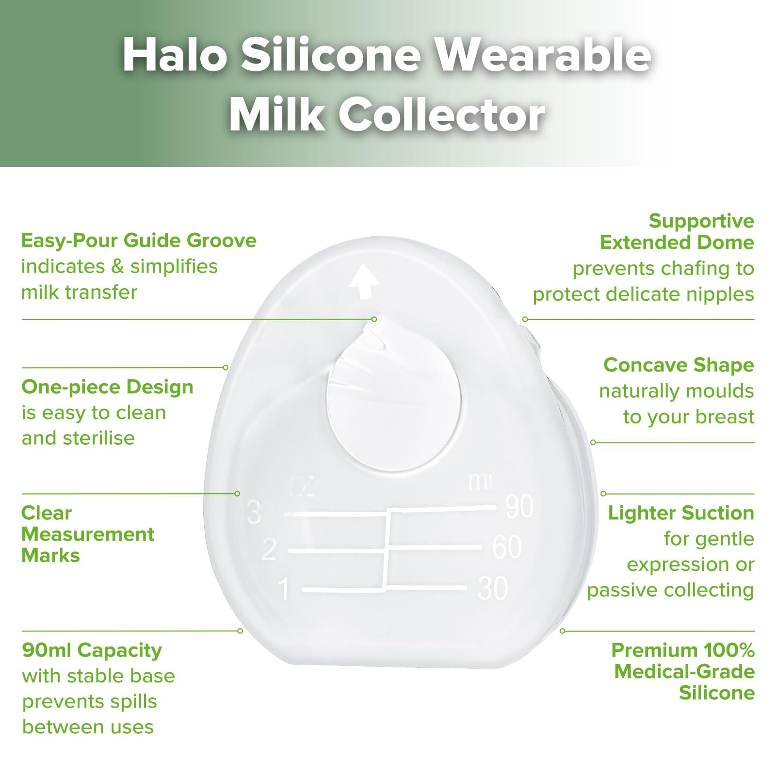 haakaa-halo-silicone-wearable-breast-pump-milk-collector-3oz-90ml-hands-free-1-c image 5