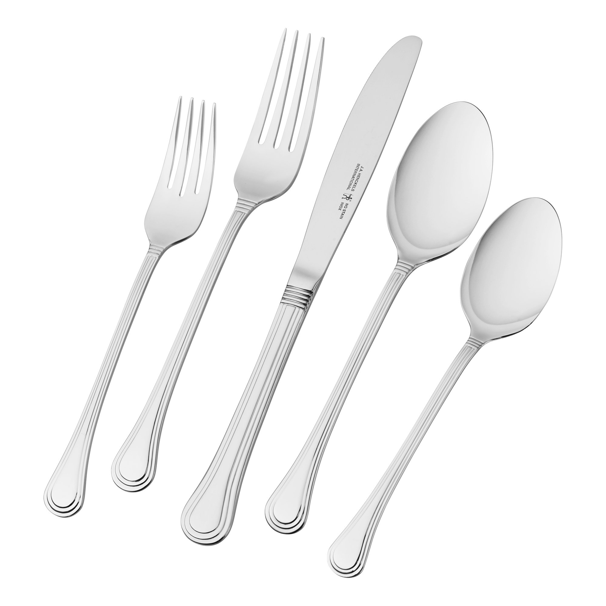 henckels-65-piece-astley-flatware-set-silver-18-10-stainless-steel image 1