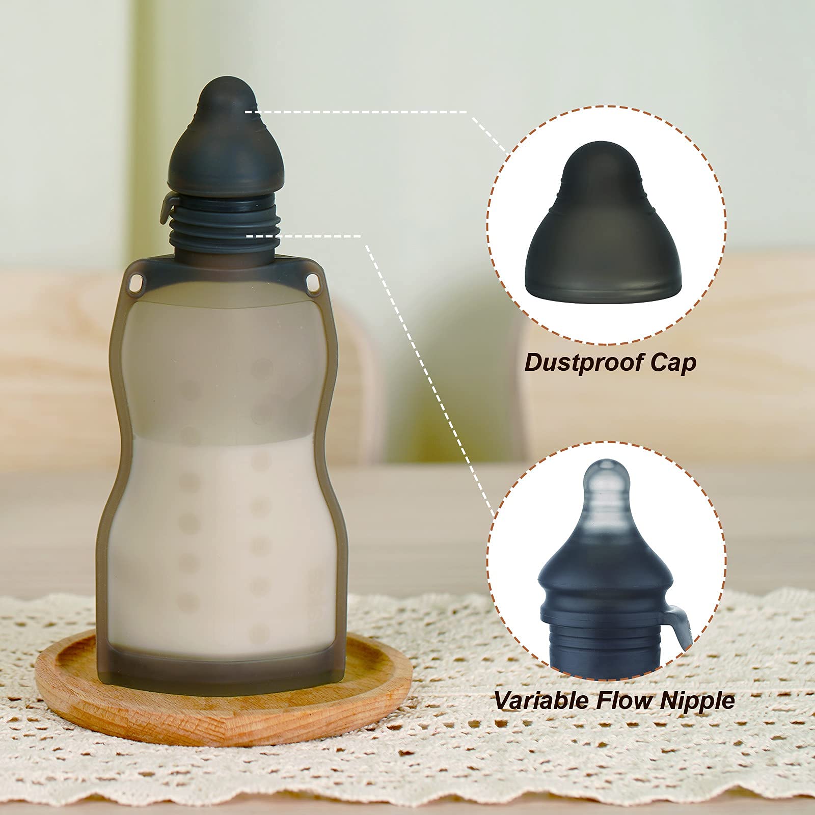 haakaa-squeeze-feed-attachment-set-variable-flow-baby-bottle-nipple-dustproof-ca image 4