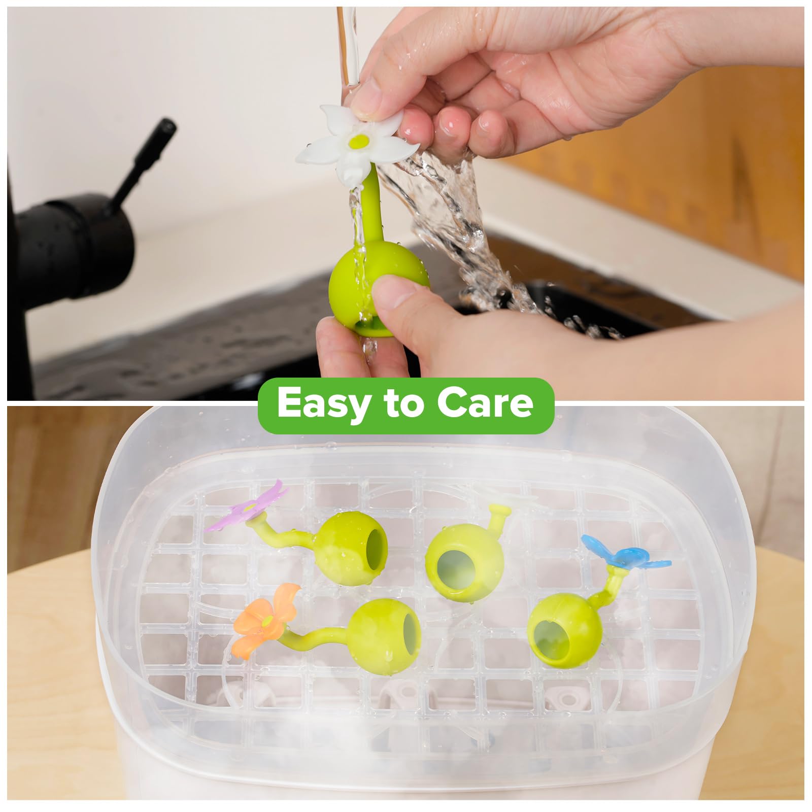 haakaa-flower-stopper-for-manual-breast-pump-100-food-grade-silicone-leak-proof- image 5