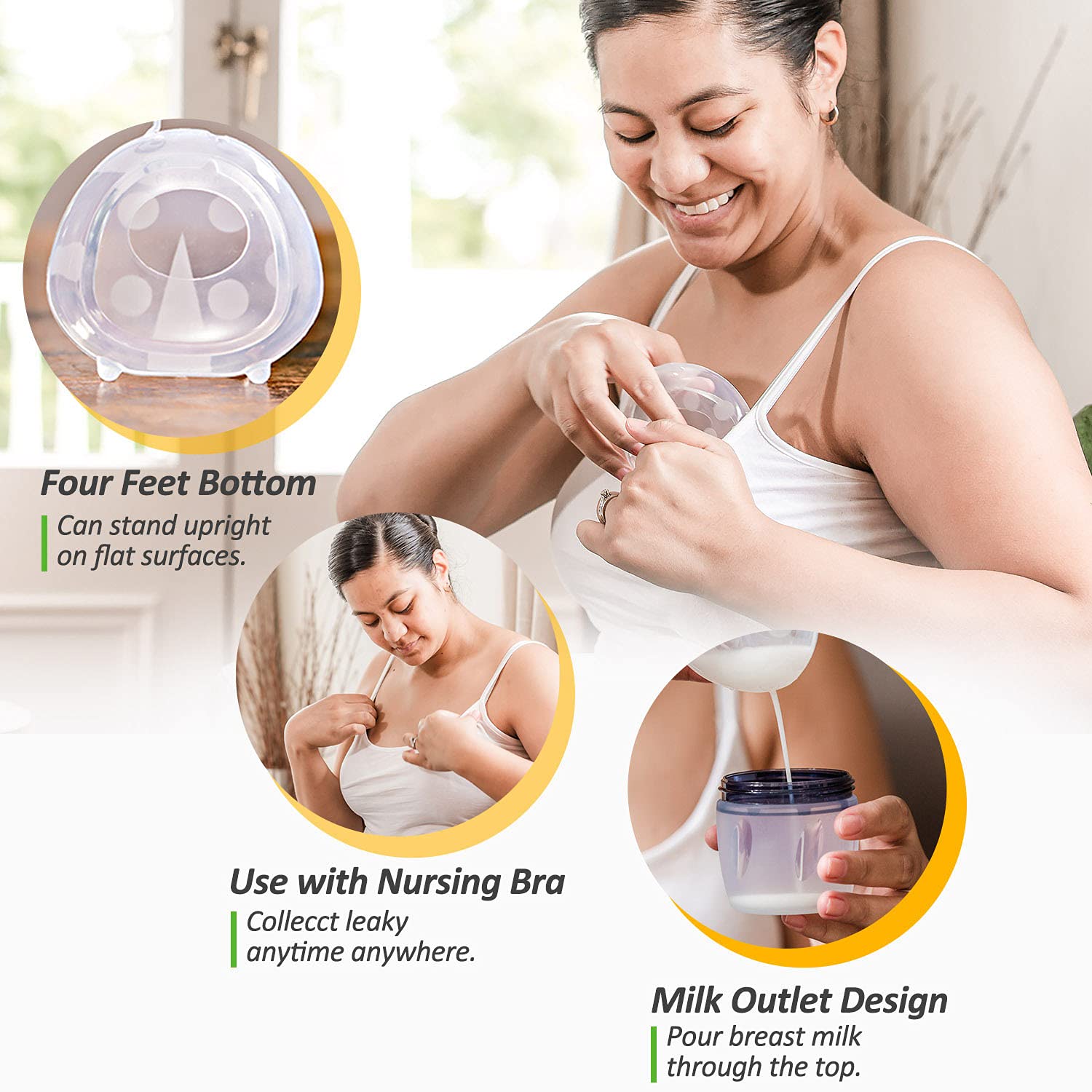 haakaa-silicone-breast-pump-breast-shells-combo-with-strap-flower-stopper-7oz-20 image 5
