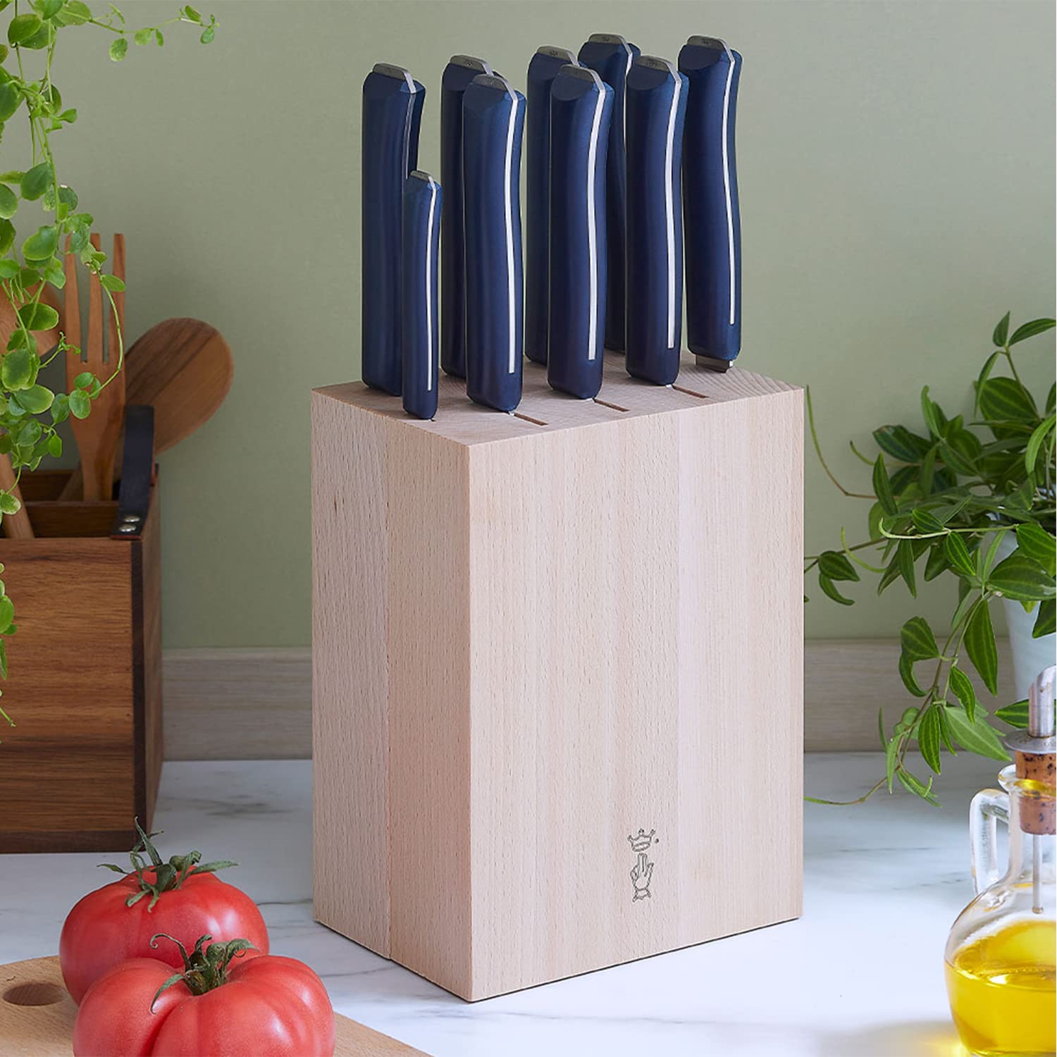 opinel-beech-wood-knife-storage-block-holds-9-knives-elegant-design-safe-storage image 4