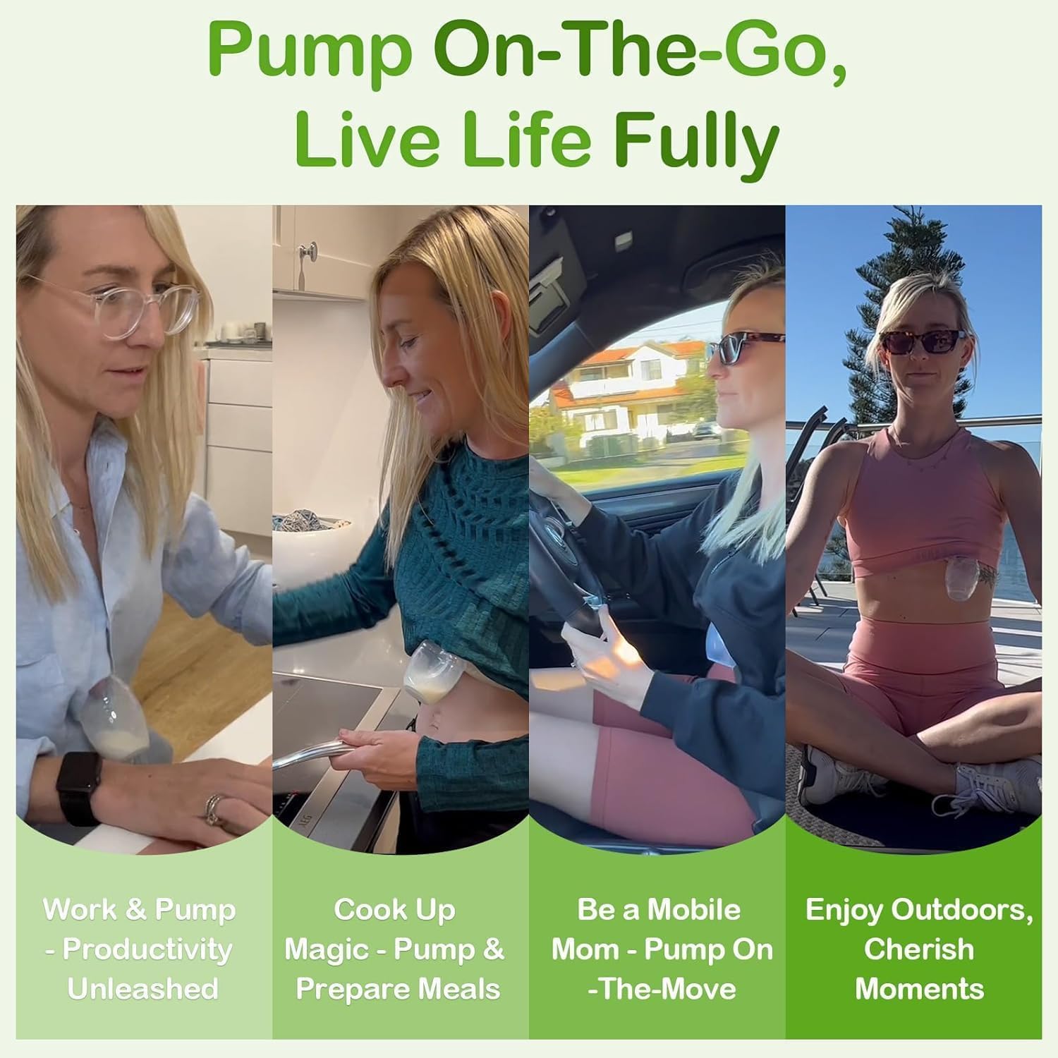 haakaa-manual-breast-pump-shell-wearable-milk-collector-combo-food-grade-silicon image 7