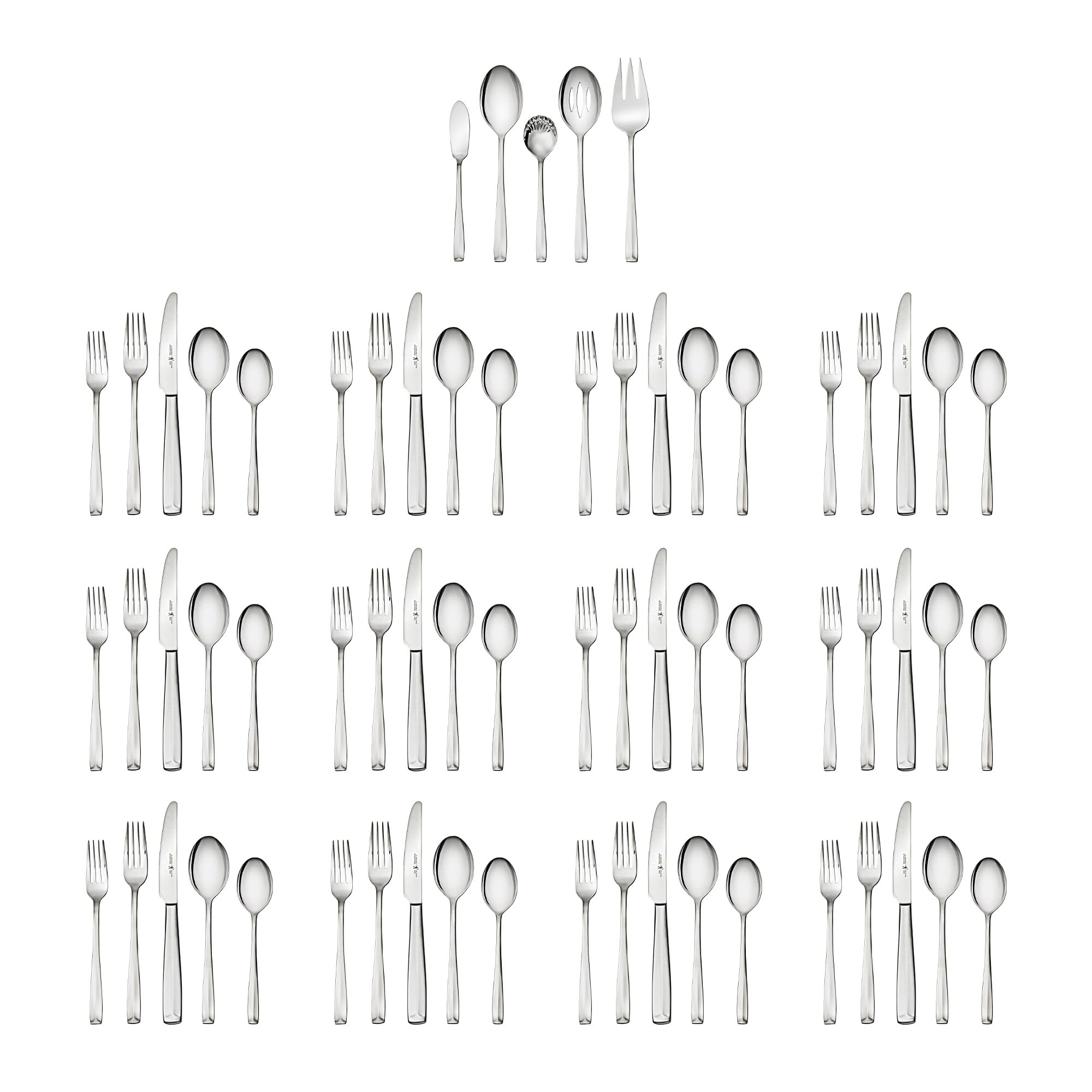 henckels-lani-65-piece-flatware-set-18-10-stainless-steel-mirror-finish image 4