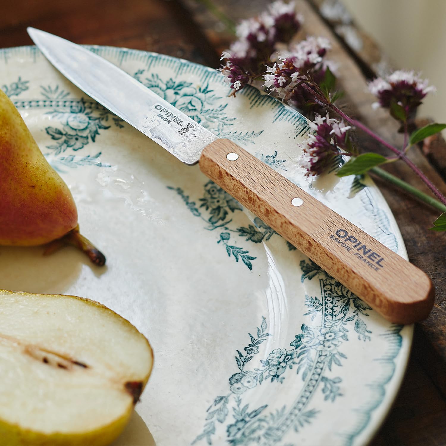 opinel-no-112-paring-knife-set-2-piece-sandvik-12c27-steel-beechwood-handles image 5