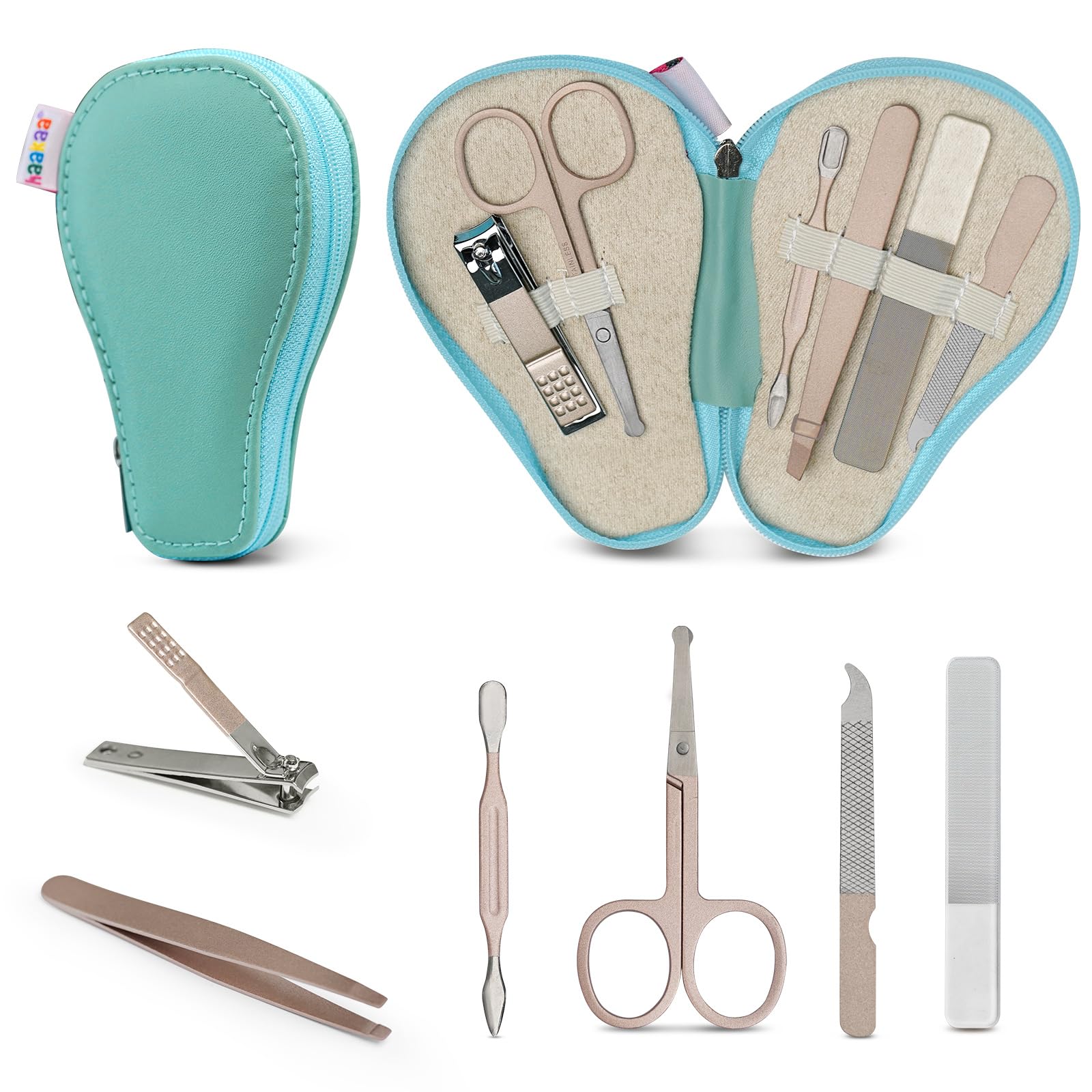 haakaa-baby-hair-brush-and-comb-set-pearl-fect-manicure-kit-for-newborns-toddler image 2
