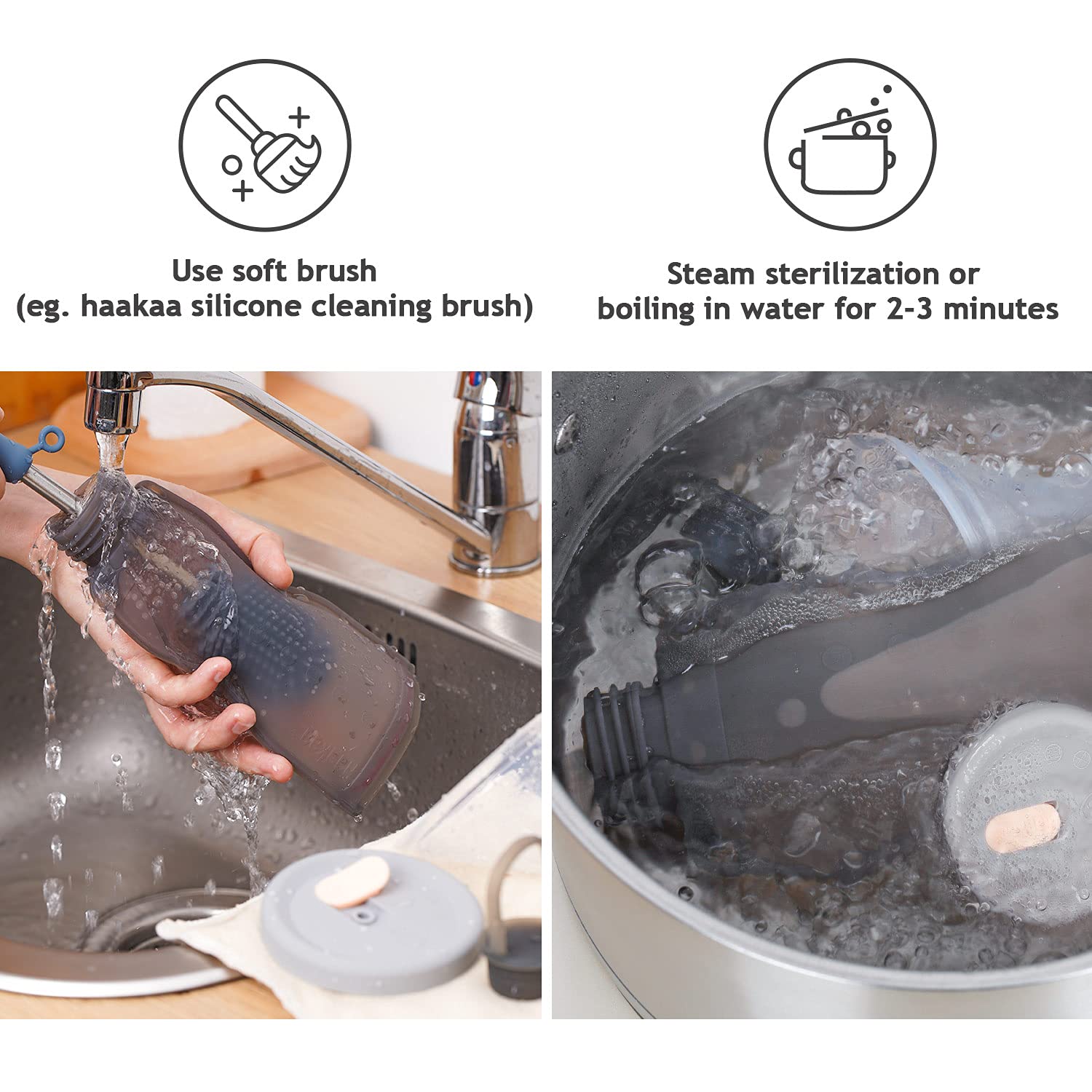 haakaa-manual-breast-pump-4oz-100ml-with-leakproof-lid-breastmilk-storage-bag-gr image 5