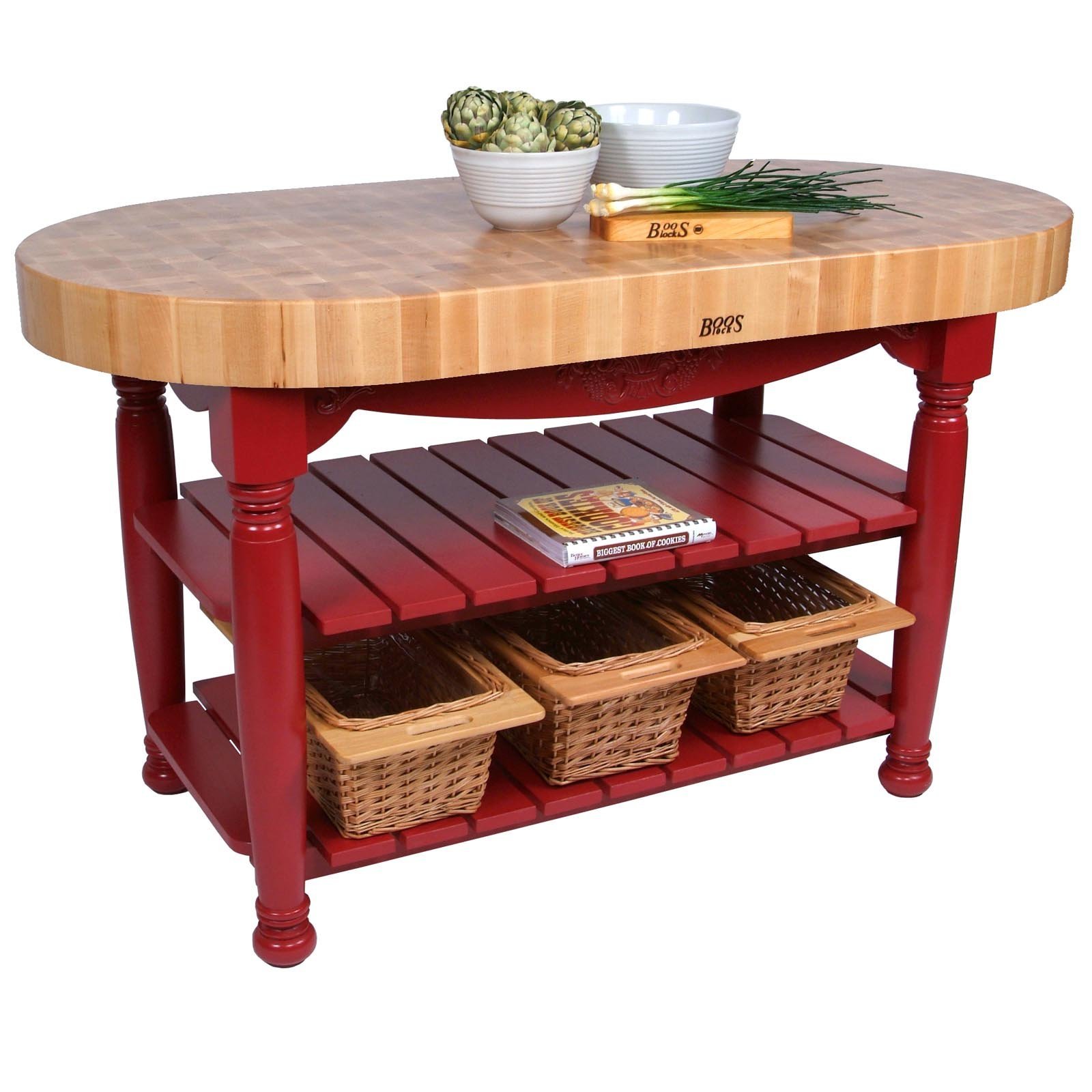 john-boos-american-heritage-harvest-kitchen-island-with-butcher-block-top-60-map image 2