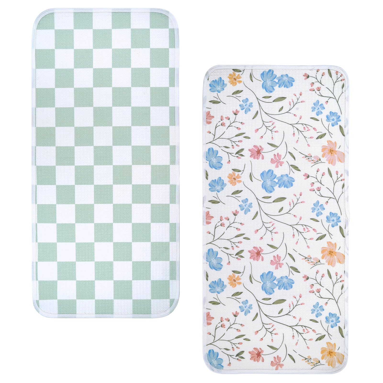 haakaa-waterproof-changing-pad-liners-100-cotton-soft-breathable-2-pack-13-x-27- image 1