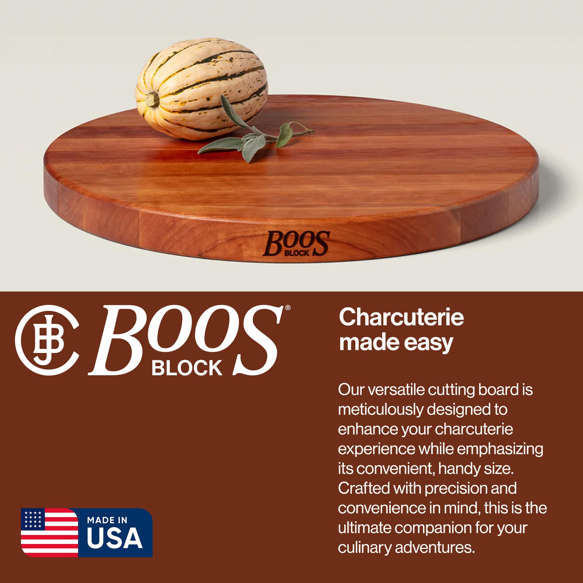 john-boos-r-board-series-round-wooden-cherry-cutting-board-18-x-18-1-5-thick-10- image 4