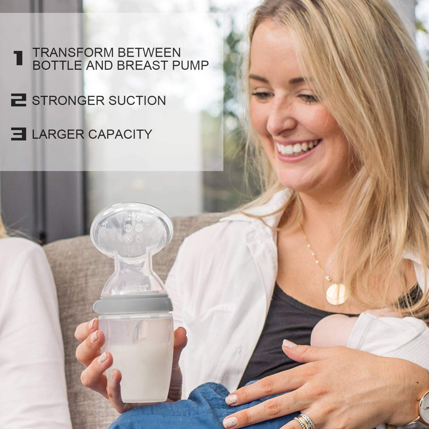 haakaa-manual-breast-pump-gen-3-8oz-250ml-food-grade-silicone-multi-functional-s image 4