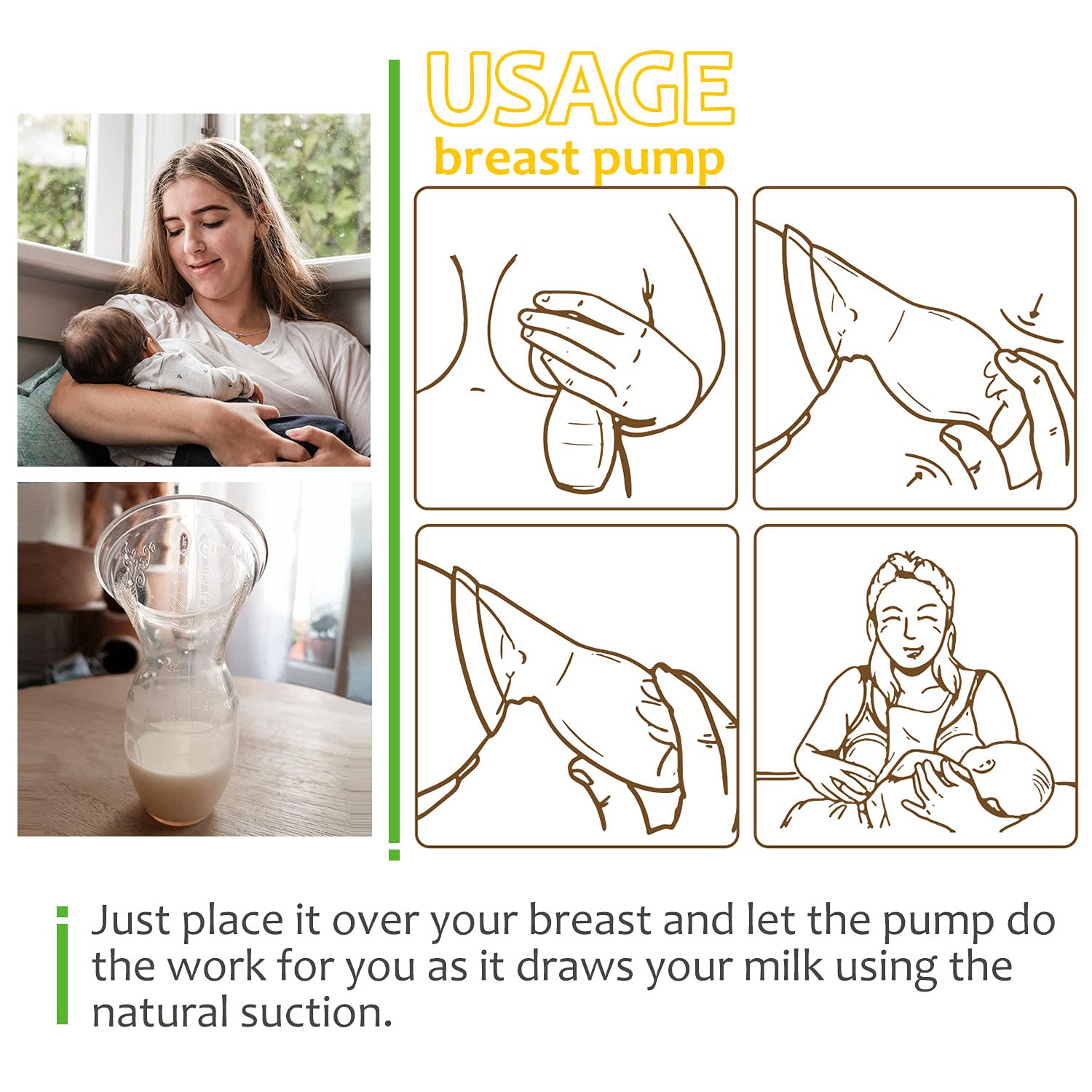 haakaa-medical-silicone-manual-breast-pump-and-breastmilk-storage-bag-combo-4oz- image 5