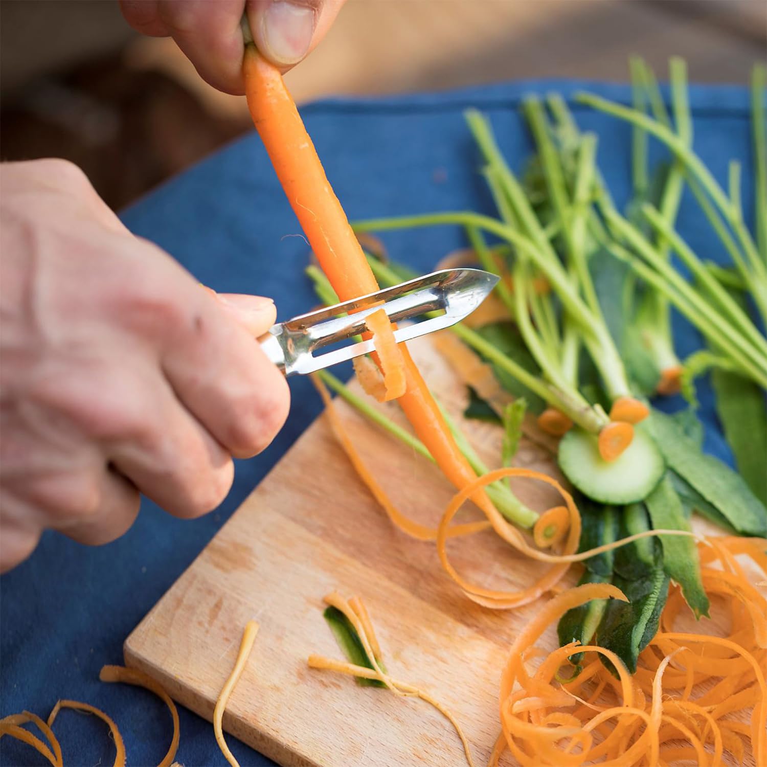 opinel-no-6-folding-peeler-compact-stainless-steel-outdoor-camp-kitchen-and-picn image 4