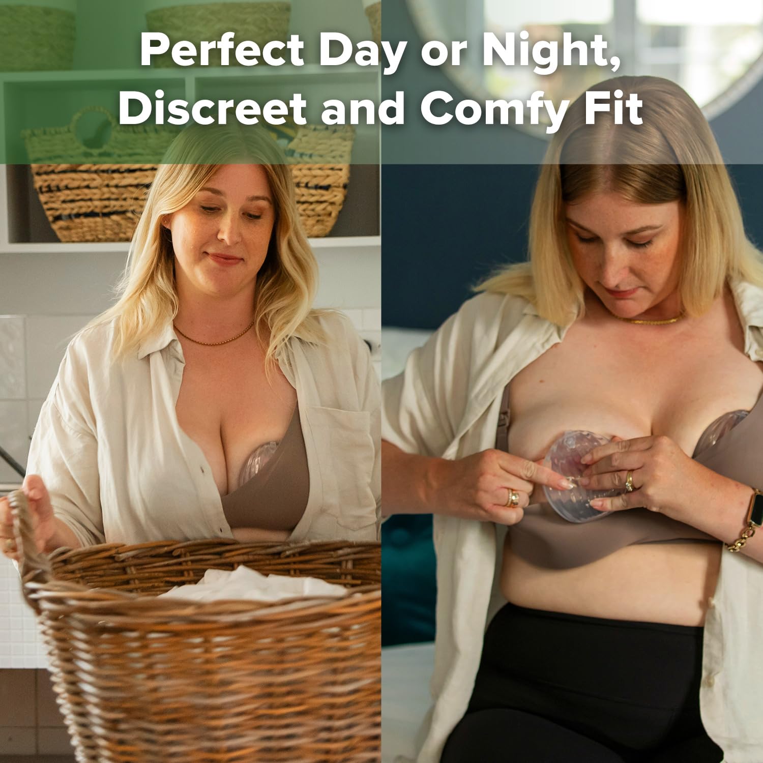 haakaa-shell-wearable-silicone-breast-pump-hands-free-passive-breast-milk-collec image 5