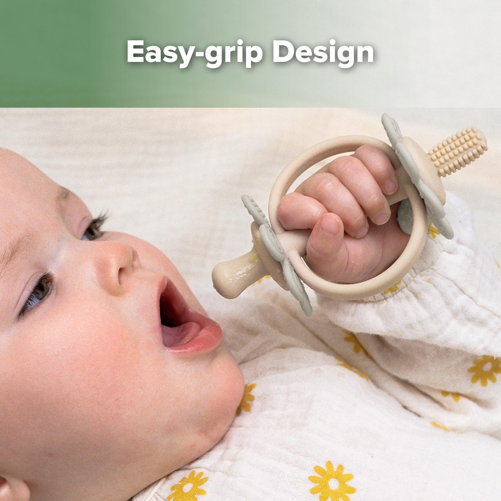 haakaa-silicone-twin-flower-teether-with-nipple-shaped-end-and-360-toothbrush-he image 6