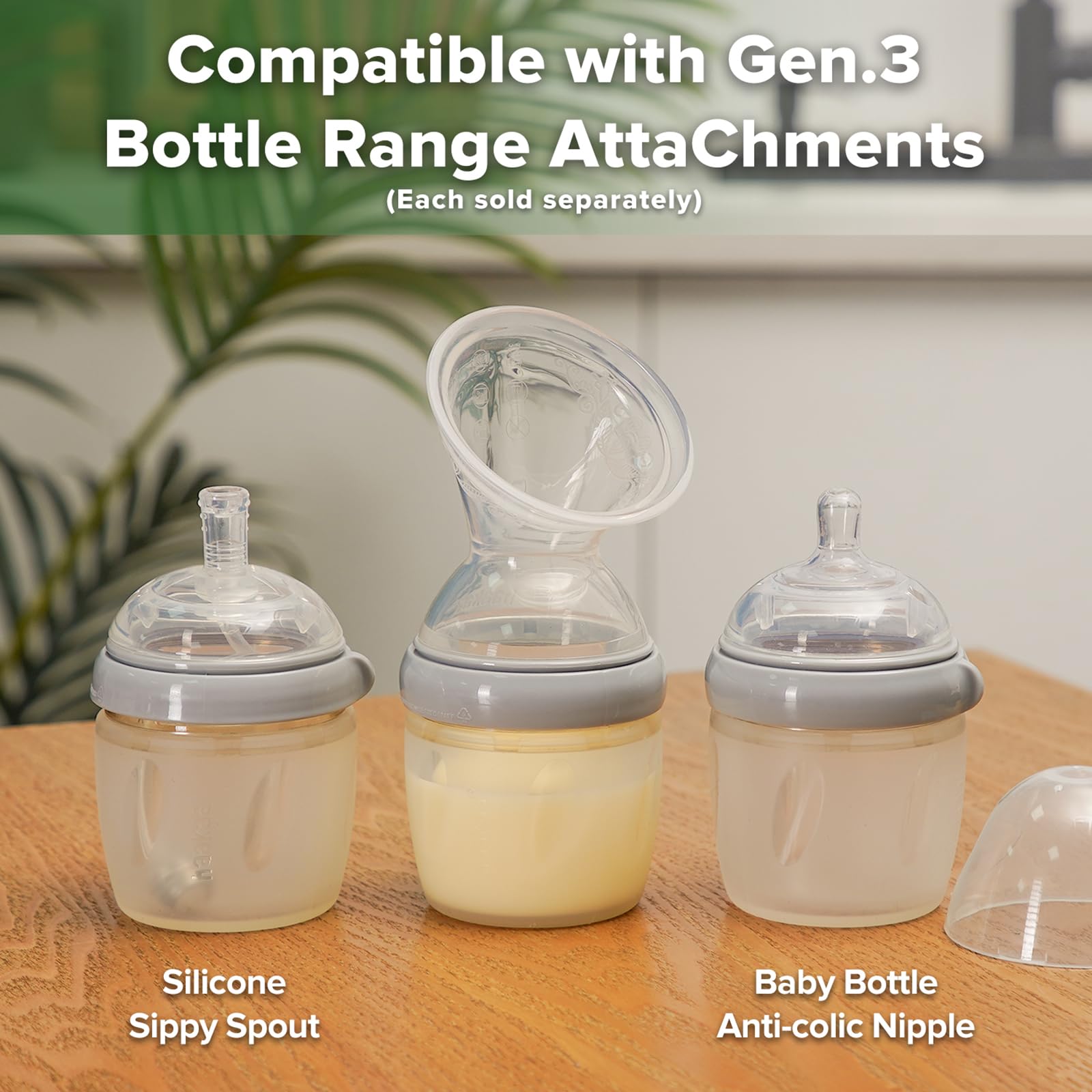 haakaa-gen-3-manual-breast-pump-upgraded-multifunctional-silicone-breast-pump-fo image 5