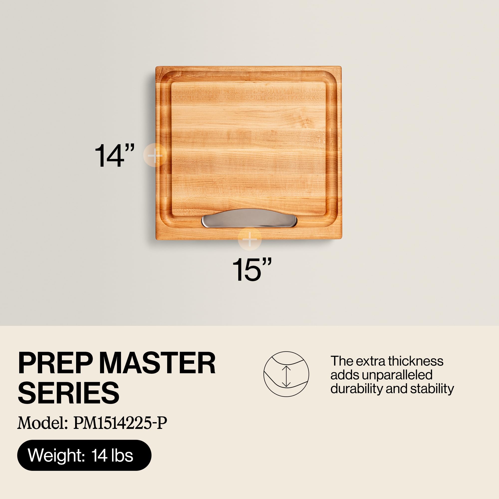john-boos-newton-prep-master-series-rectangular-wooden-maple-cutting-board-15-x1 image 3