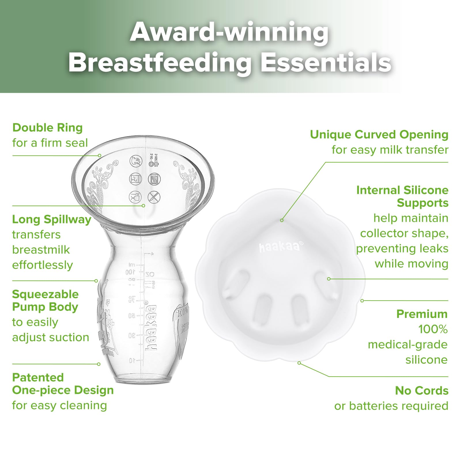 haakaa-manual-breast-pump-petal-milk-collector-combo-food-grade-silicone-4oz-100 image 4