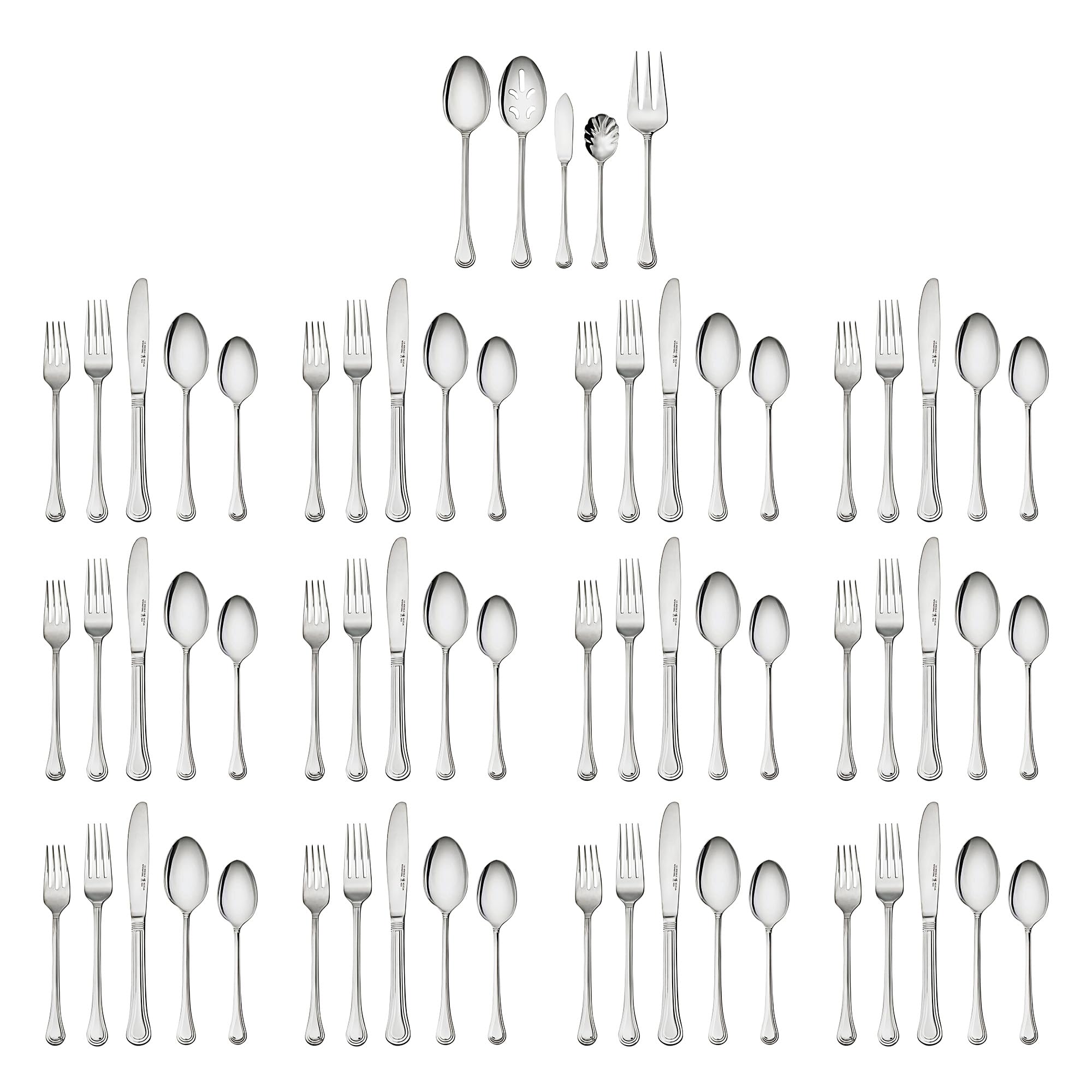henckels-65-piece-astley-flatware-set-silver-18-10-stainless-steel image 7