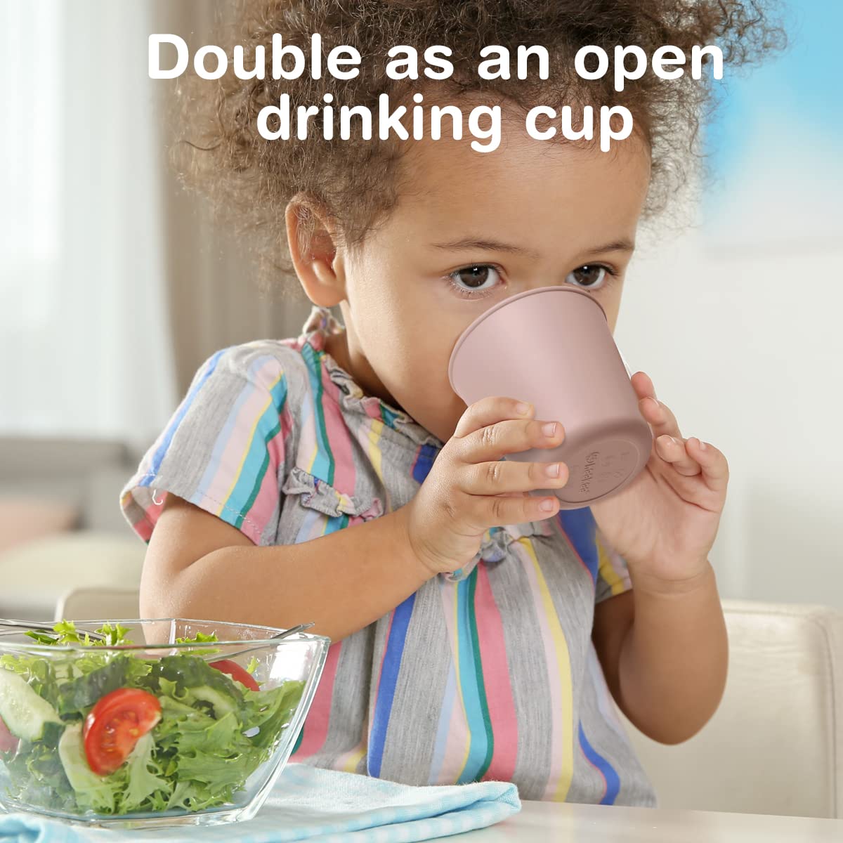 haakaa-jolly-hippo-baby-straw-cup-5oz-silicone-training-sippy-cup-snack-containe image 5