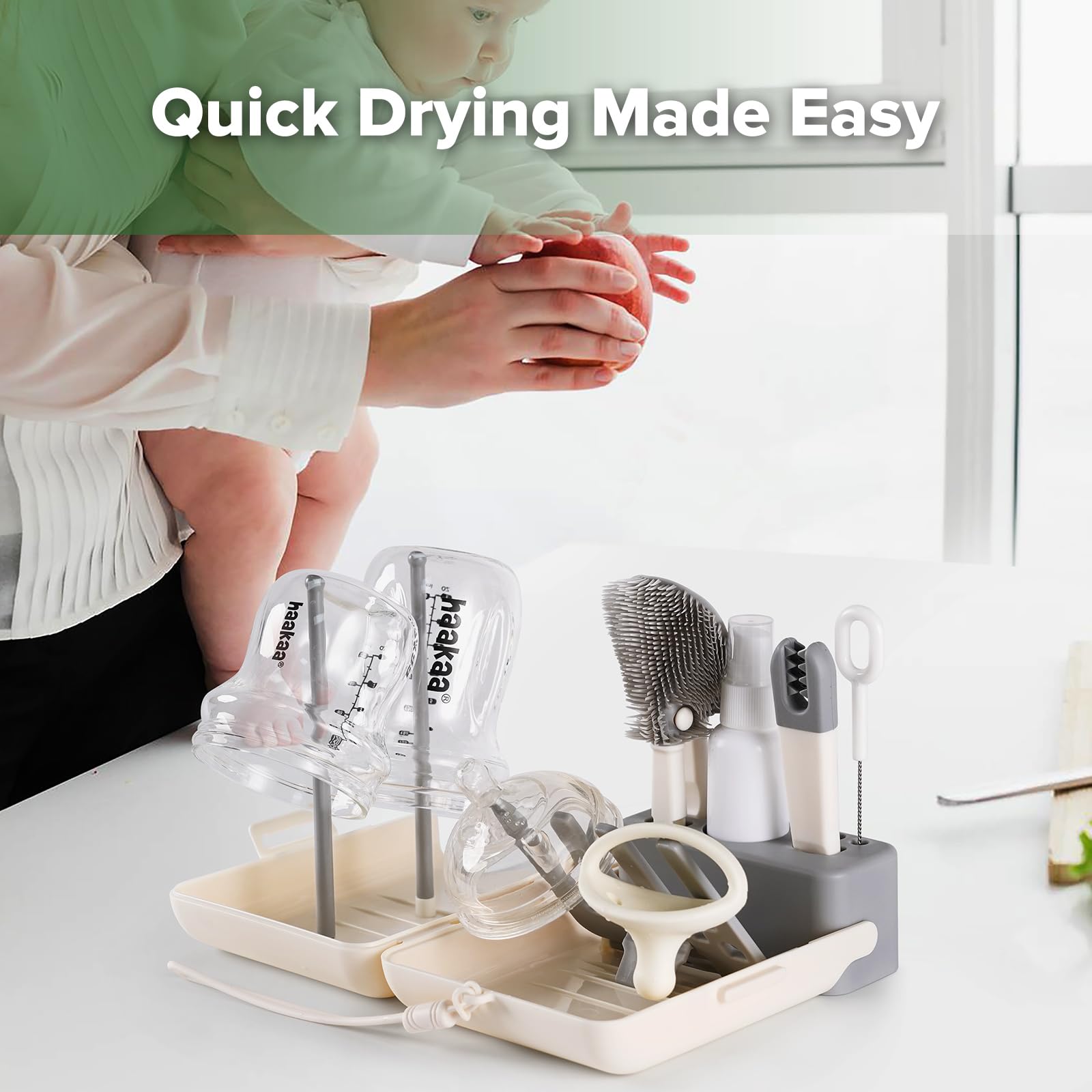 haakaa-travel-bottle-brush-set-7-in-1-complete-cleaning-kit-with-drying-rack image 6