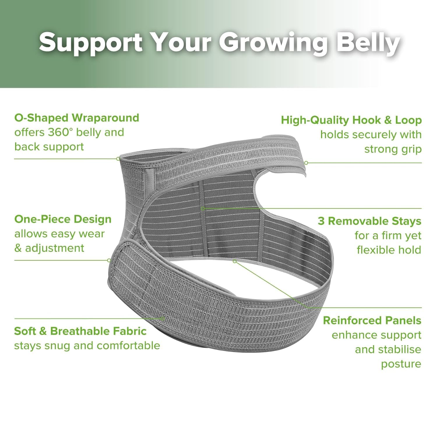 haakaa-maternity-support-belt-one-piece-adjustable-pregnancy-back-pelvic-support image 6