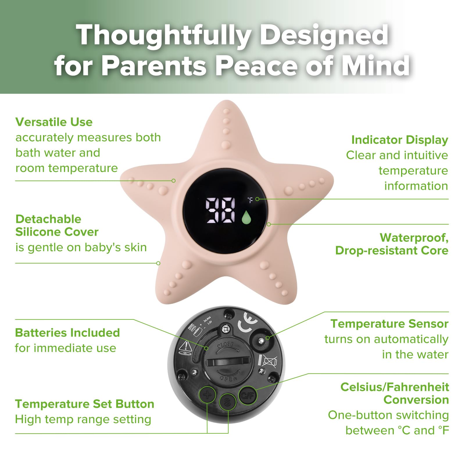 haakaa-silicone-baby-bath-thermometer-starfish-floating-water-temperature-thermo image 5