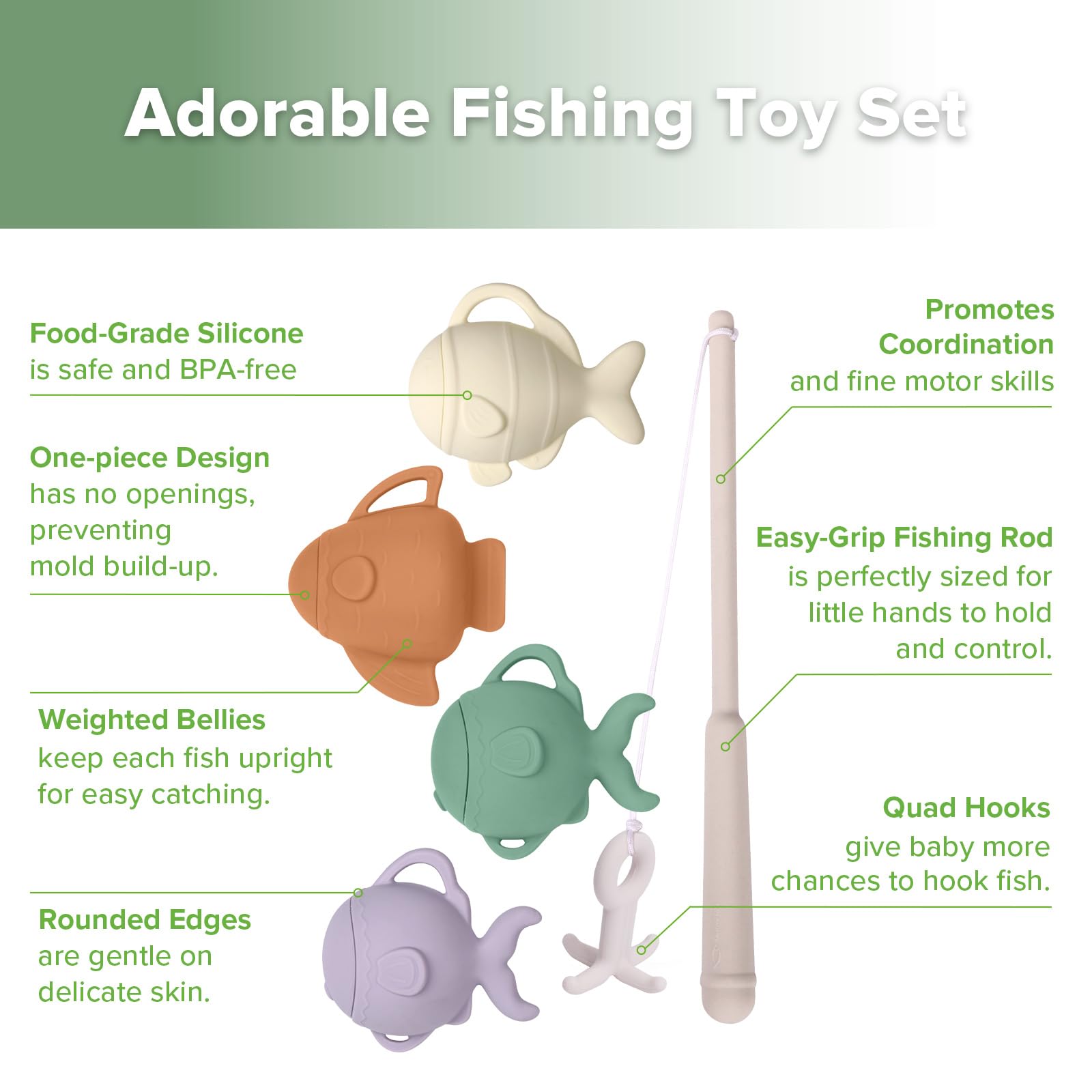 haakaa-baby-bath-fishing-toy-set-mold-free-food-grade-silicone-hook-catch-ages-3 image 4