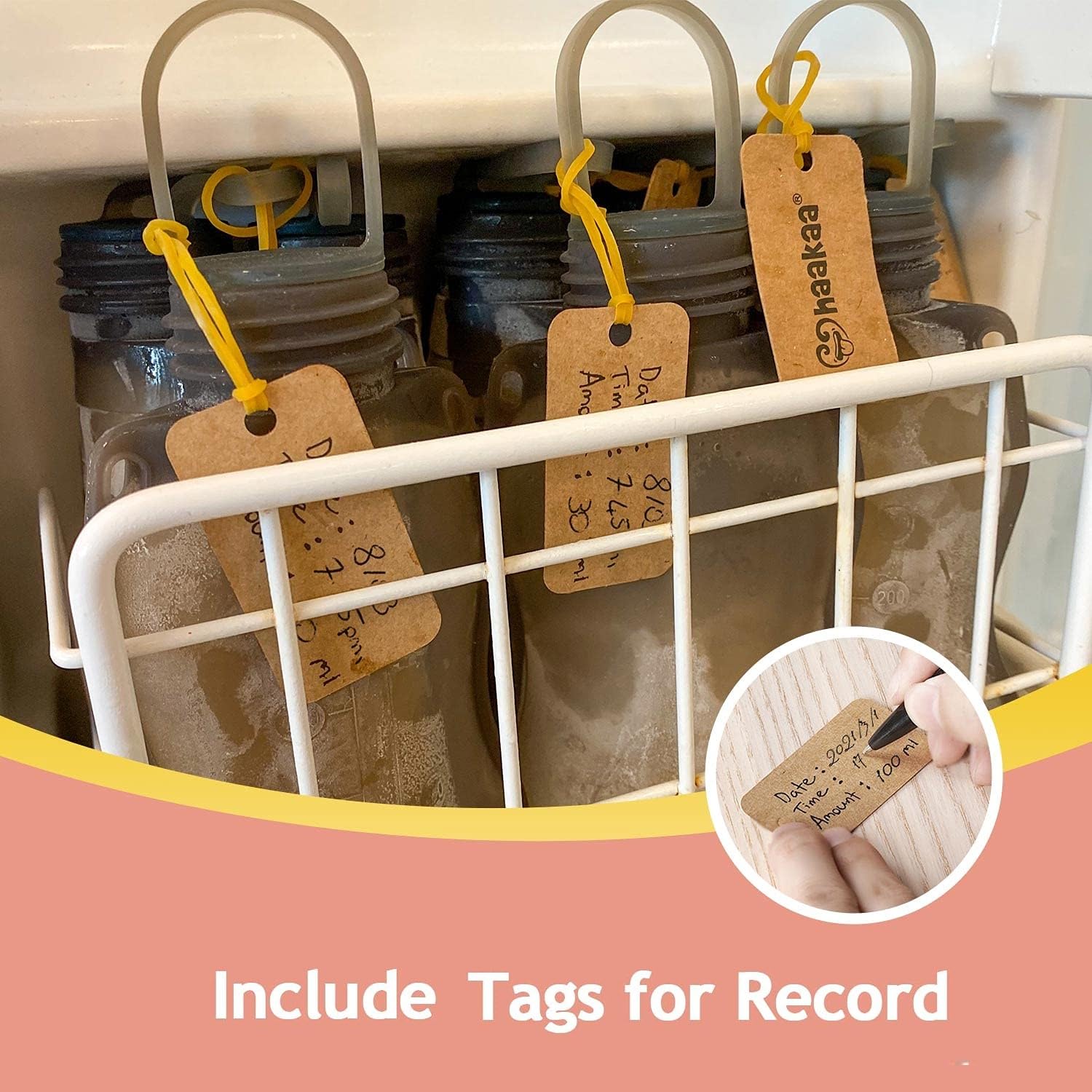 haakaa-reusable-silicone-breastmilk-storage-bags-combo-9oz-5-count-4-4oz-5-count image 3