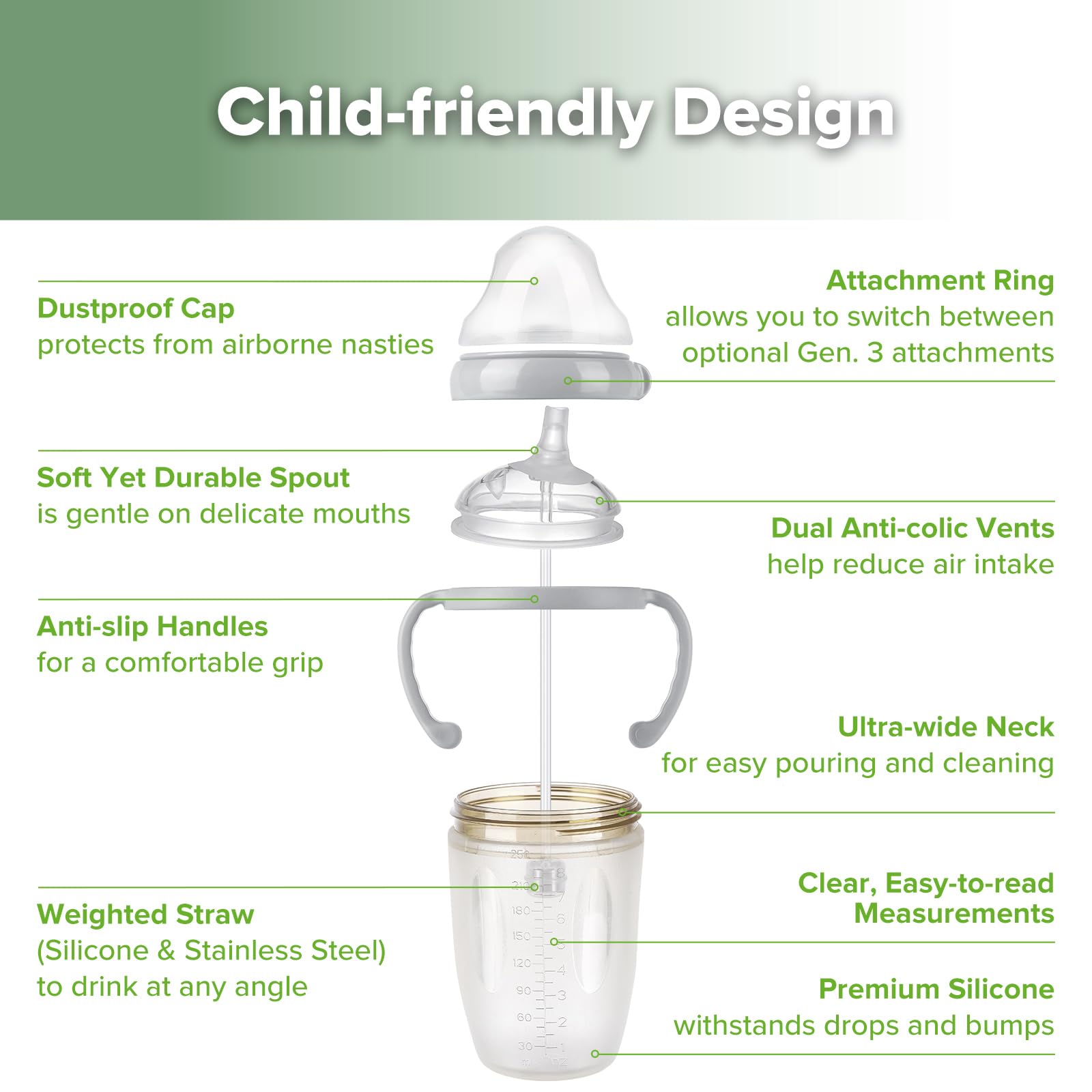 haakaa-weighted-straw-sippy-cup-for-6-month-old-8oz-250ml-silicone-baby-straw-cu image 4