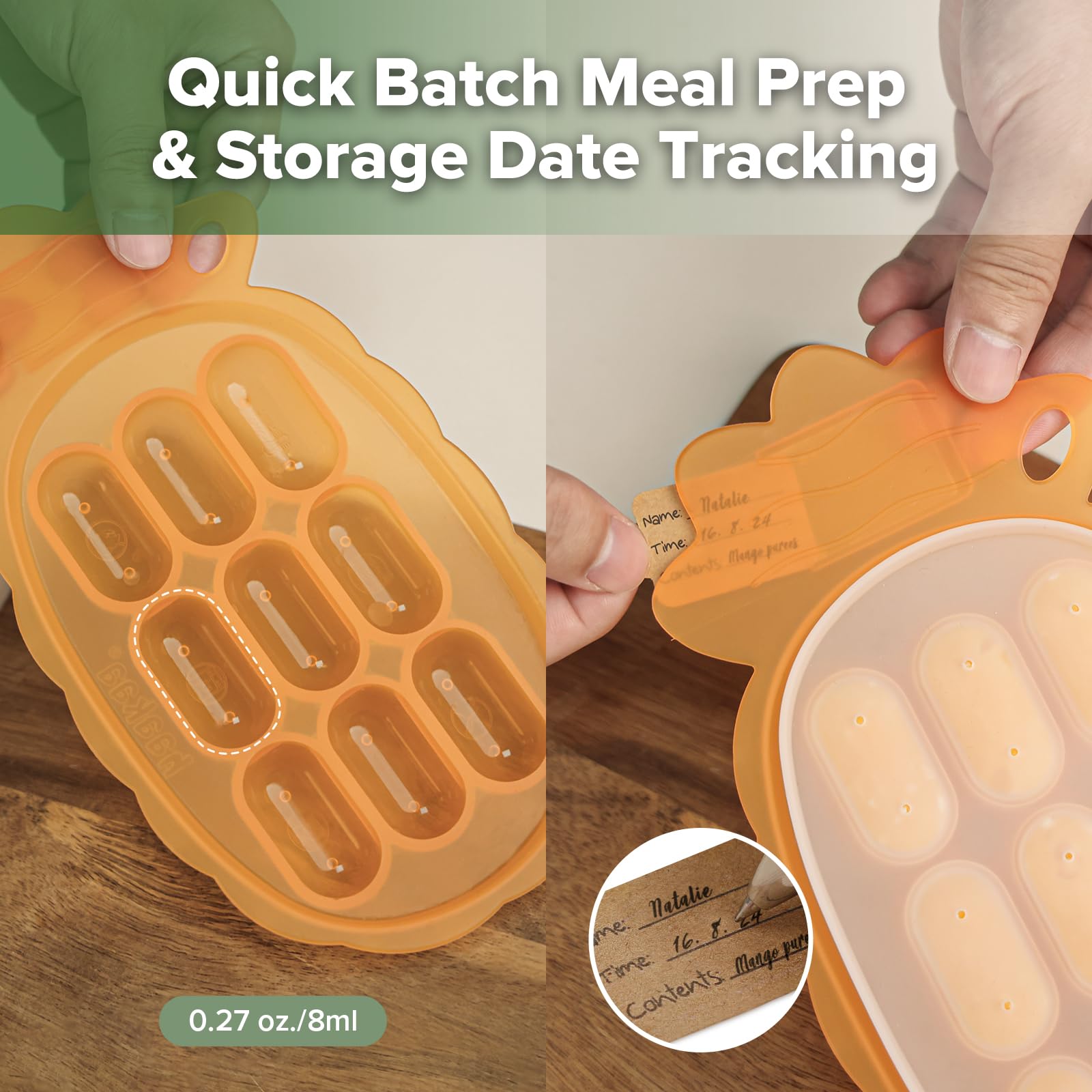 haakaa-silicone-nibble-freezer-tray-breastmilk-popsicle-mold-baby-food-feeder-tr image 6