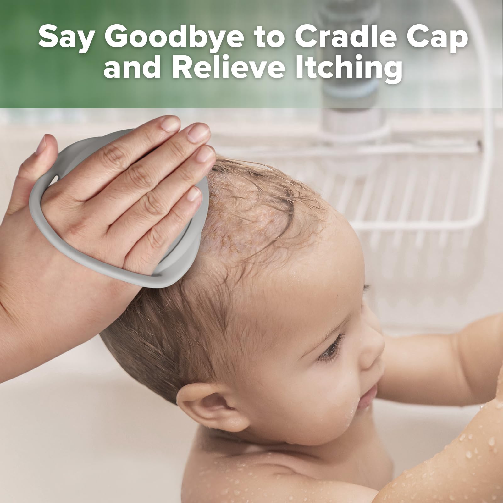 haakaa-baby-cradle-cap-brush-soft-silicone-scalp-massager-for-newborns-toddlers- image 3