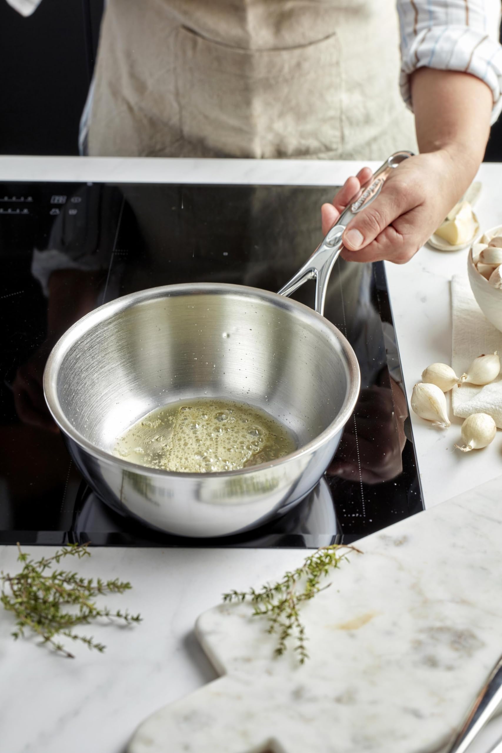 demeyere-atlantis-2-6-quart-conic-sauteuse-pan-with-stainless-steel-lid image 4